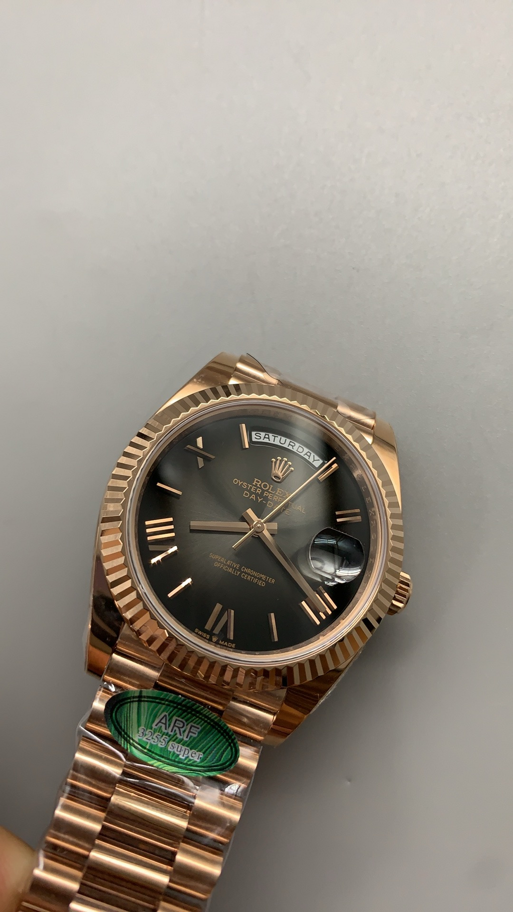 Rolex Day-Date 40MM | โชว์วันและวันที่ | กลไกอัตโนมัติ Cal.3255