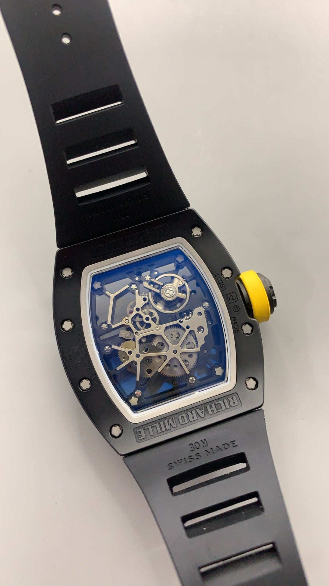 Richard Mille RM35-09 | 42MM | ตัวเรือนคาร์บอนไฟเบอร์ NTPT + โครงไทเทเนียม | หน้าปัดสเกเลตัน | กลไกอัตโนมัติ RMAL2