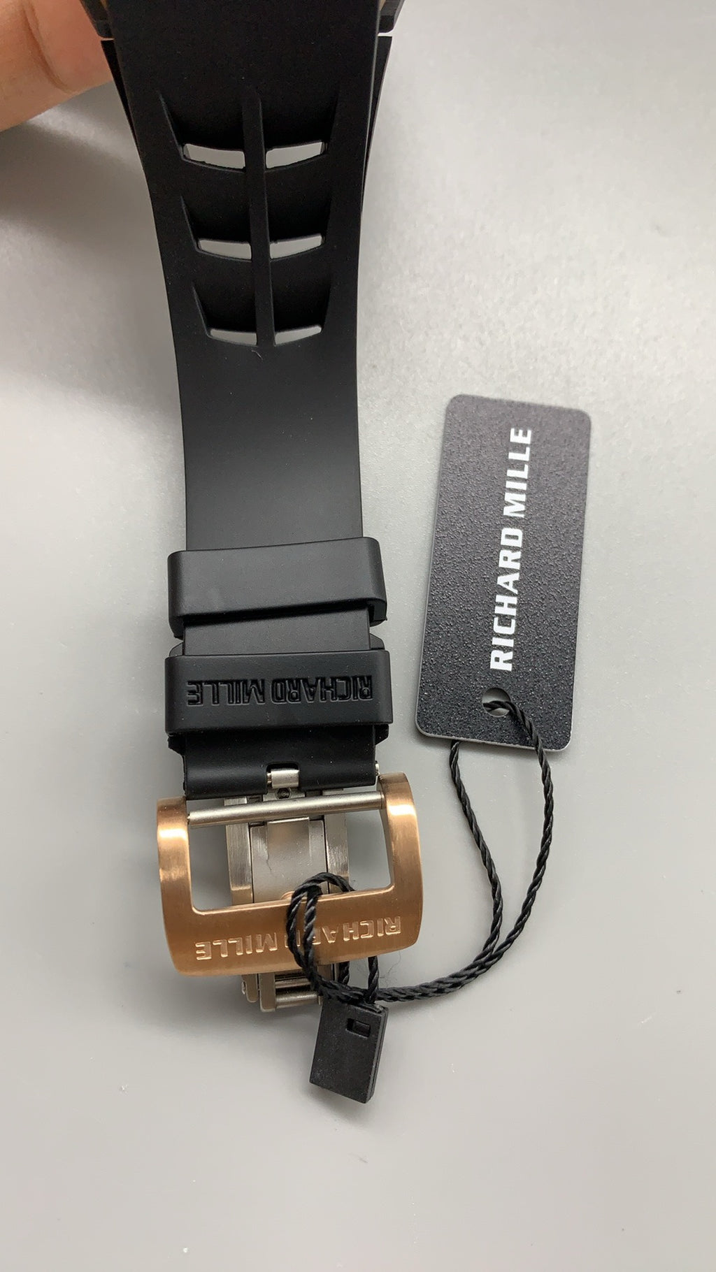 Richard Mille RM035 Black Phantom | 42MM | ตัวเรือนคาร์บอนไฟเบอร์ NTPT + โครงไทเทเนียม | โทนสีดำด้านทั้งเรือน | หน้าปัดสเกเลตัน | กลไกไขลานมือ RMUL1