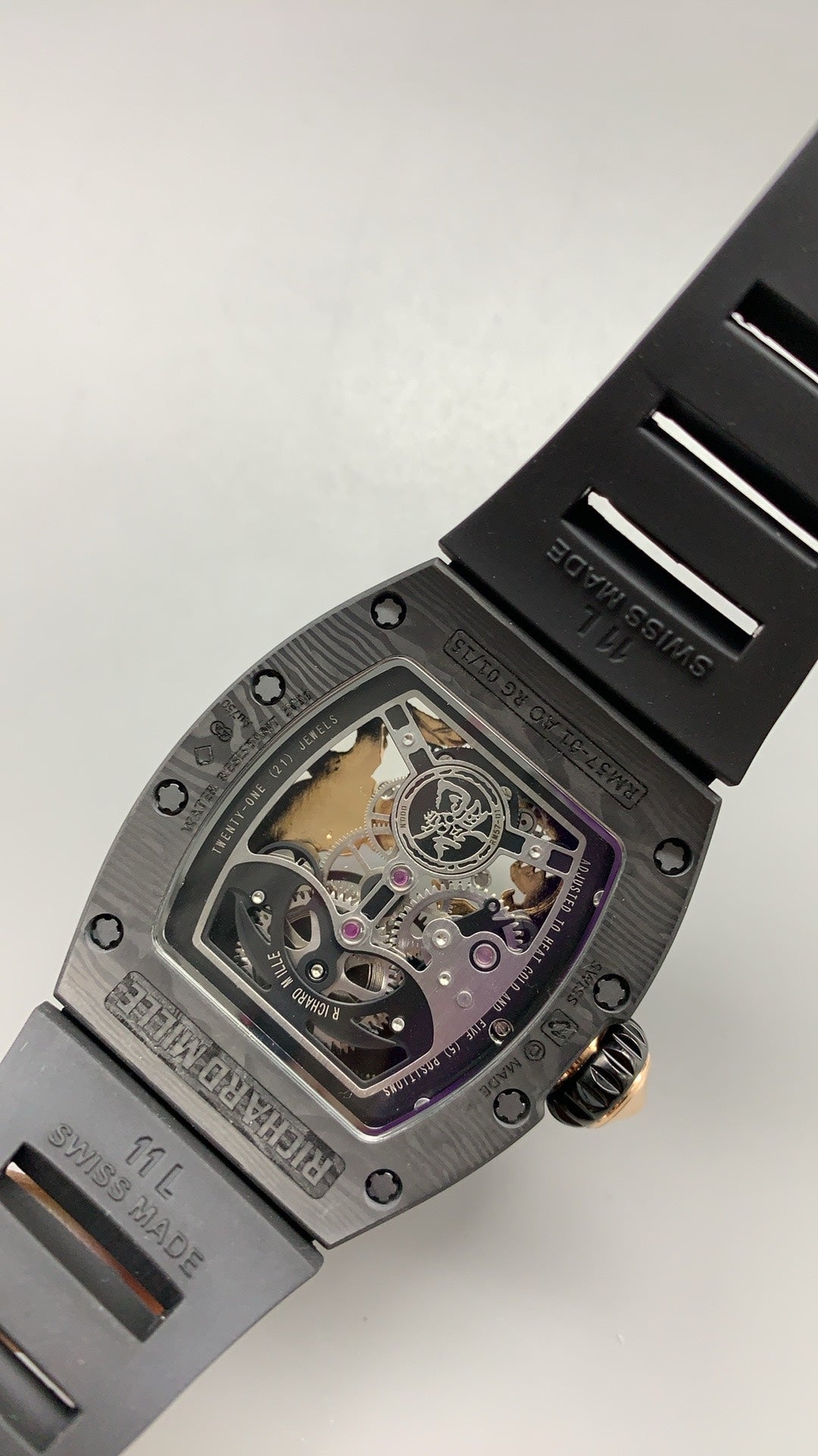 Richard Mille RM57-03 Dragon & Phoenix | 42.7MM | ตัวเรือนโรสโกลด์ | หน้าปัดประติมากรรมมังกร-ฟีนิกซ์ | กลไกไขลานมือ Flying Tourbillon