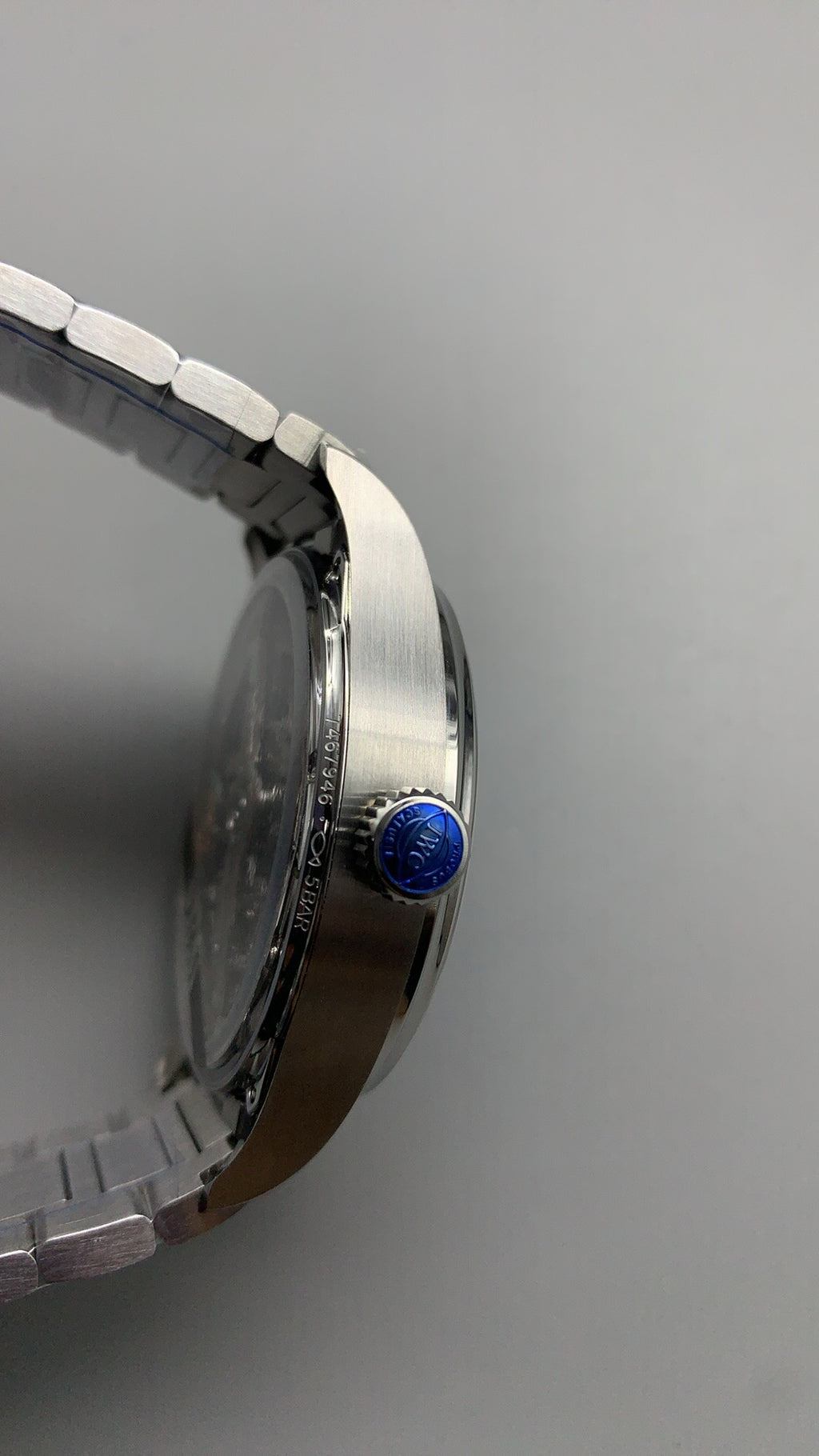 IWC Portugieser Automatic 7 Days | 42MM | ตัวเรือนสแตนเลส | หน้าปัดสีน้ำเงิน | สายเหล็ก | กลไกอัตโนมัติ Cal.52010