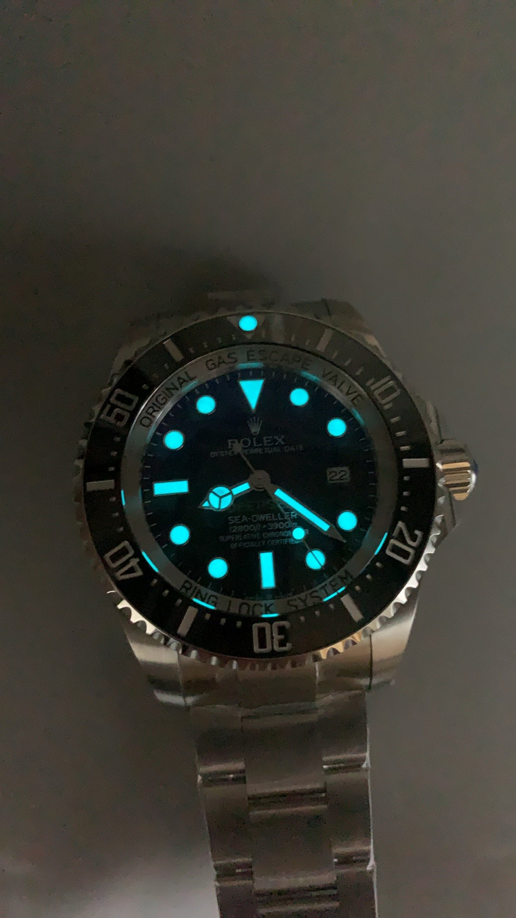 Rolex Deepsea 44MM | หน้าปัดสีฟ้าน้ำเงินไล่เฉด (D-Blue) | กลไกอัตโนมัติ Cal.3235