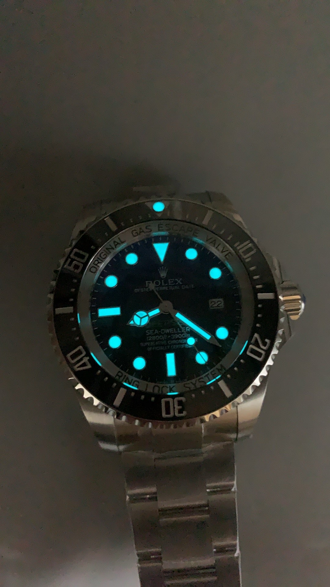 Rolex Deepsea 44MM | หน้าปัดสีฟ้าน้ำเงินไล่เฉด (D-Blue) | กลไกอัตโนมัติ Cal.3235