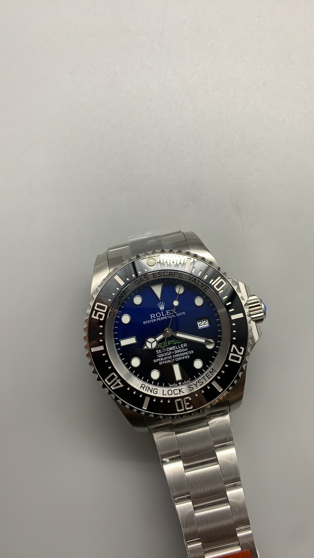 Rolex Deepsea 44MM | หน้าปัดสีฟ้าน้ำเงินไล่เฉด (D-Blue) | กลไกอัตโนมัติ Cal.3235