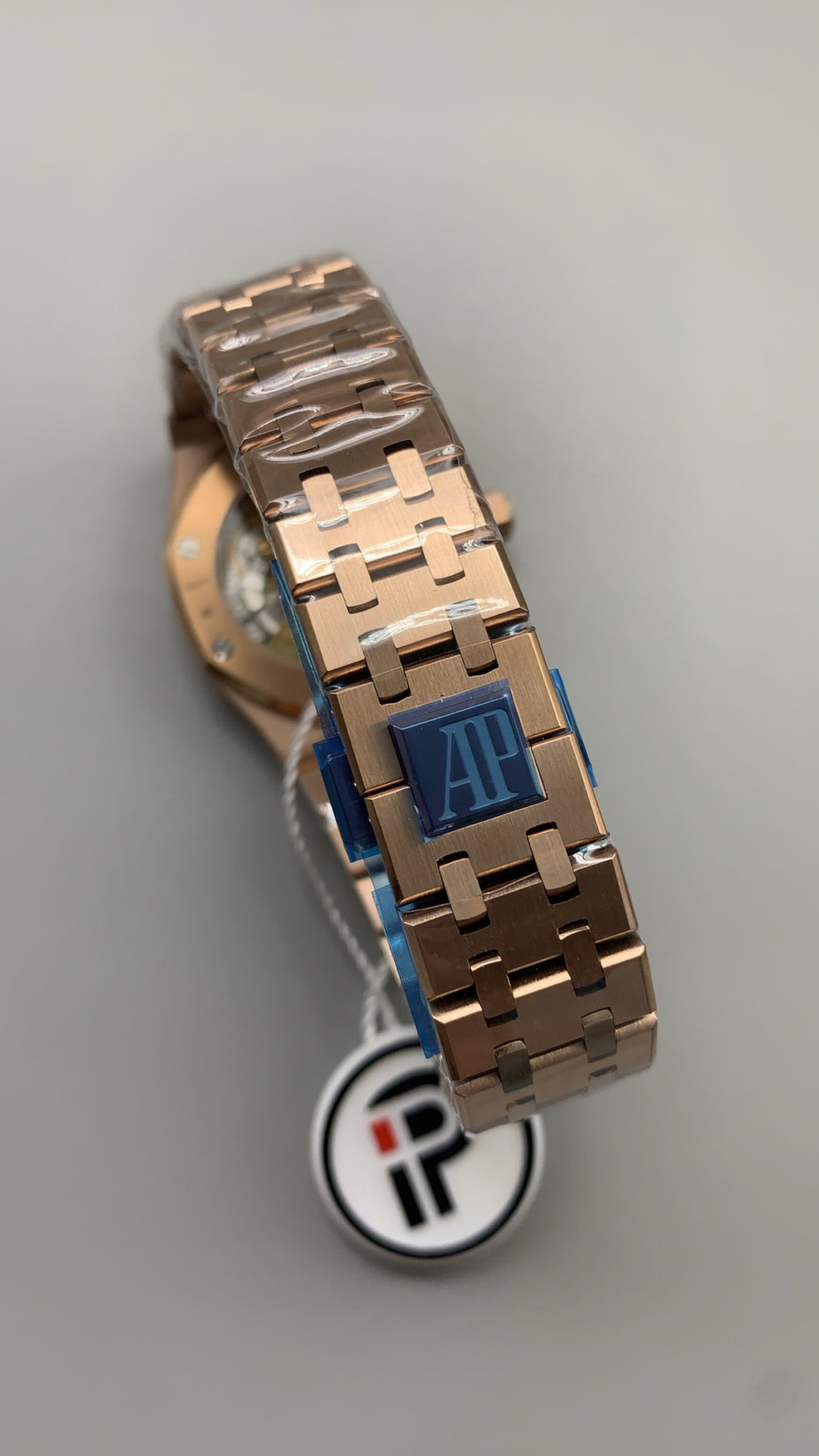 Audemars Piguet Royal Oak 15451 | 37MM | ตัวเรือนสแตนเลสสตีลเคลือบสีโรสโกลด์แบบ PVD | หน้าปัดสีขาวประดับเพชร | กลไกอัตโนมัติ Cal.3120