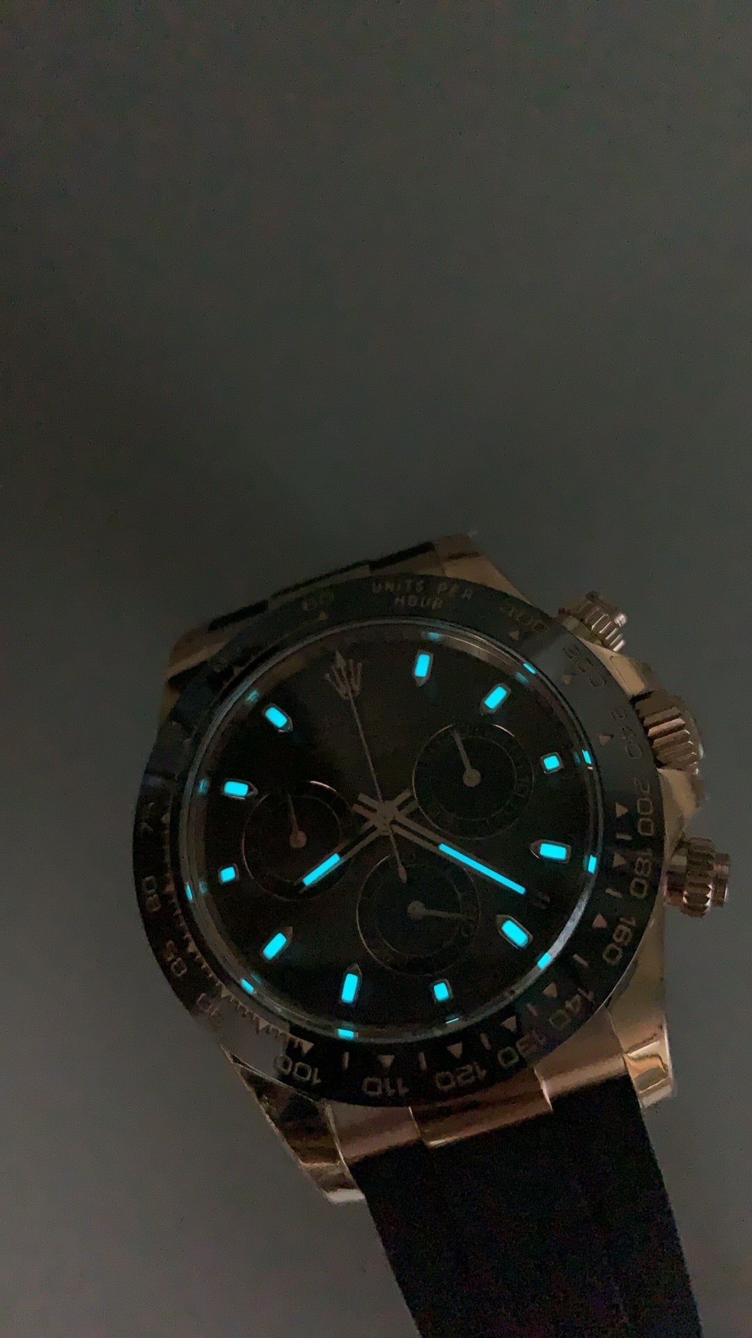 Rolex Daytona 40MM | หน้าปัดสีน้ำตาล | ตัวเรือนสแตนเลสเคลือบสีโรสโกลด์ PVD | สายยาง | กลไกอัตโนมัติ Cal.4130