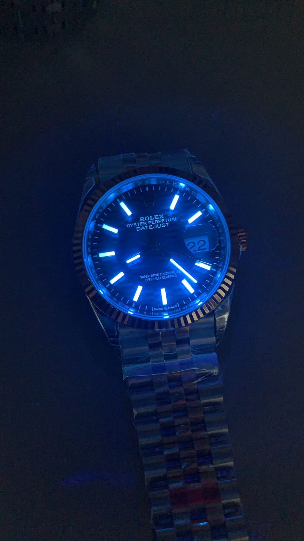 Rolex Datejust 36MM | หน้าปัดลายตาราง | ตัวเรือนสแตนเลสสลับเคลือบสีโรสโกลด์ PVD | กลไกอัตโนมัติ Cal.3235