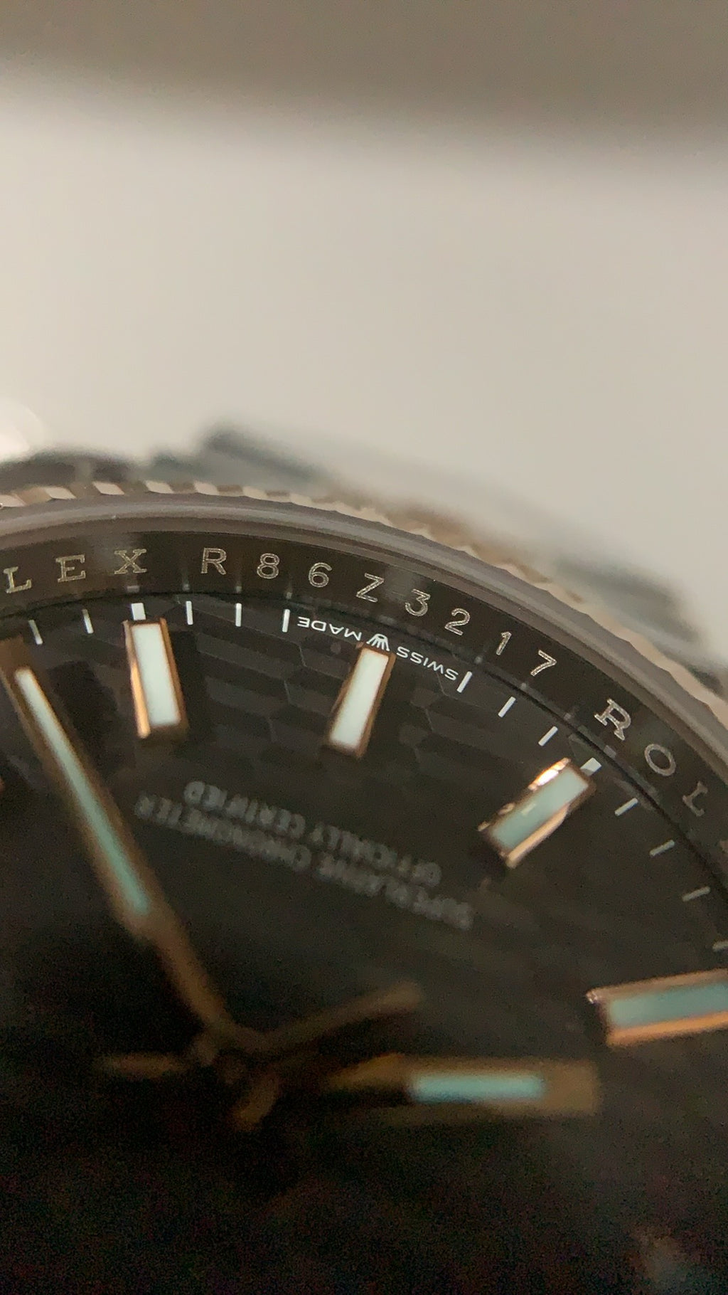 Rolex Datejust 36MM | หน้าปัดลายตาราง | ตัวเรือนสแตนเลสสลับเคลือบสีโรสโกลด์ PVD | กลไกอัตโนมัติ Cal.3235