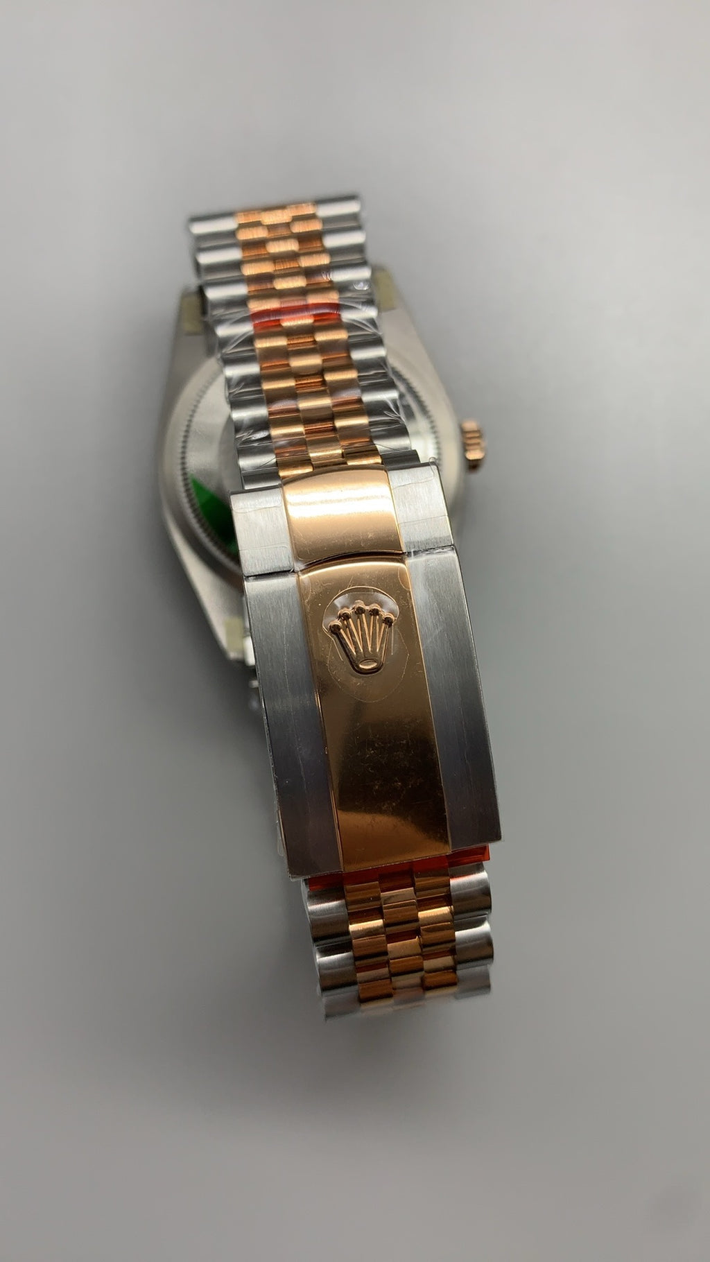 Rolex Datejust 36MM | หน้าปัดลายตาราง | ตัวเรือนสแตนเลสสลับเคลือบสีโรสโกลด์ PVD | กลไกอัตโนมัติ Cal.3235