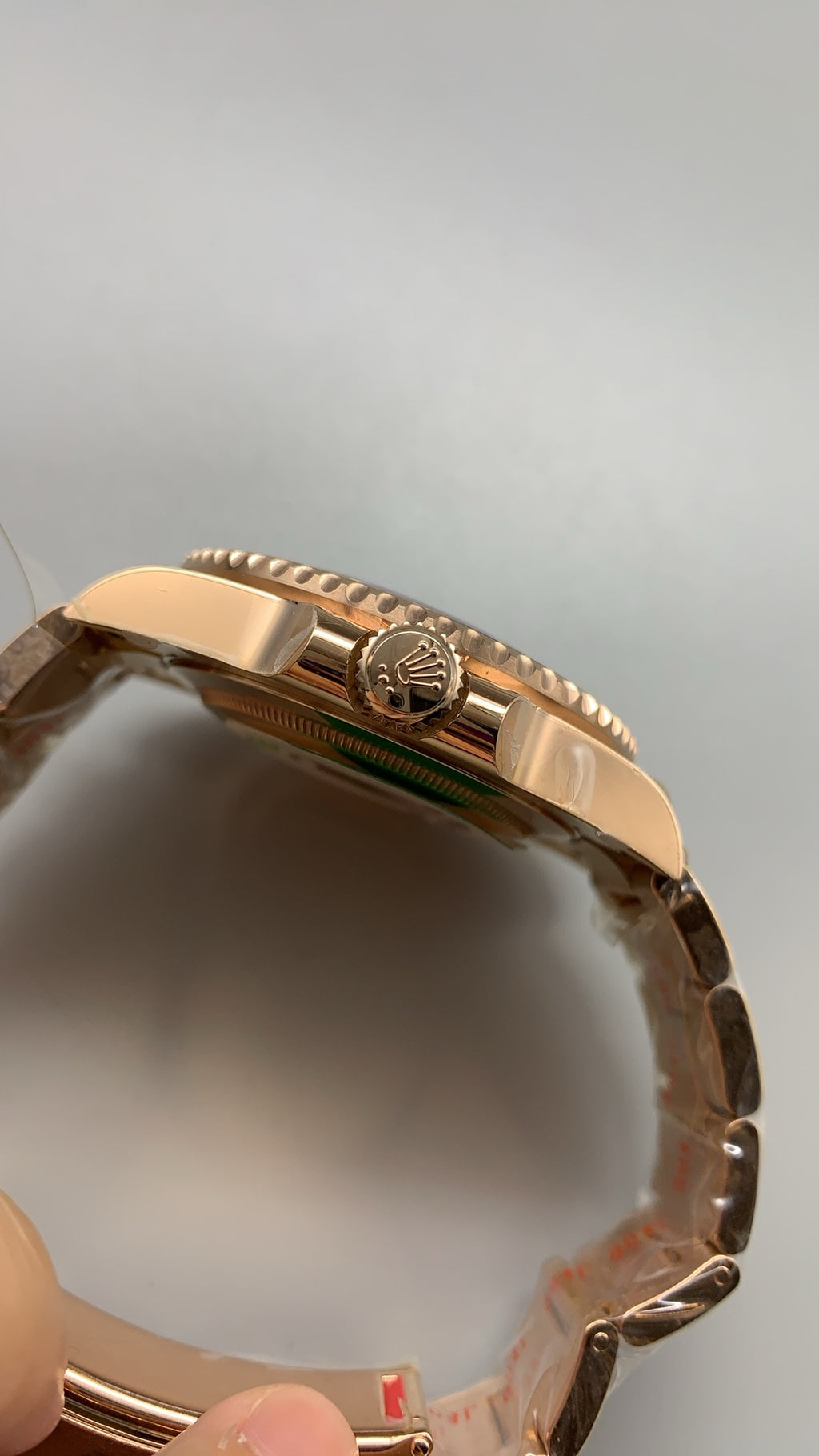 Rolex GMT-Master II 40MM | หน้าปัดลายก้อนเมฆ | ตัวเรือนสแตนเลสเคลือบสีโรสโกลด์ PVD | กลไกอัตโนมัติ Cal.3285