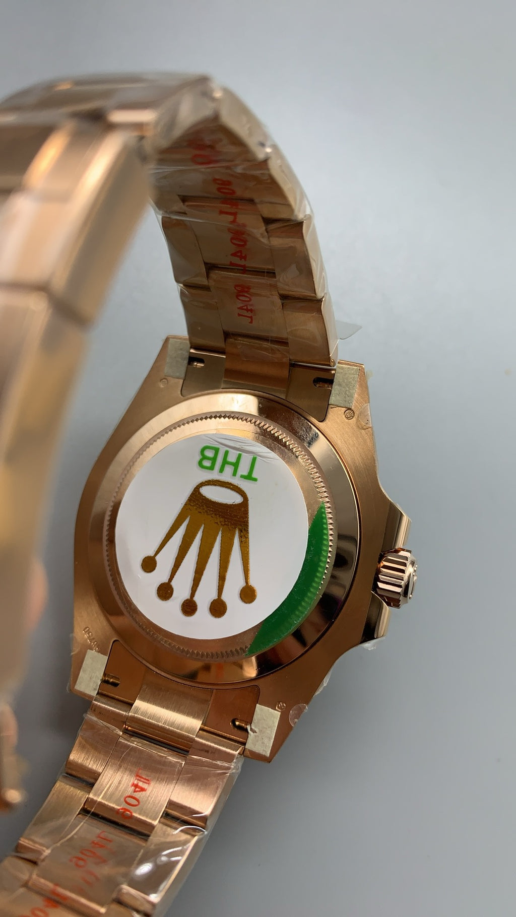 Rolex GMT-Master II 40MM | หน้าปัดลายก้อนเมฆ | ตัวเรือนสแตนเลสเคลือบสีโรสโกลด์ PVD | กลไกอัตโนมัติ Cal.3285