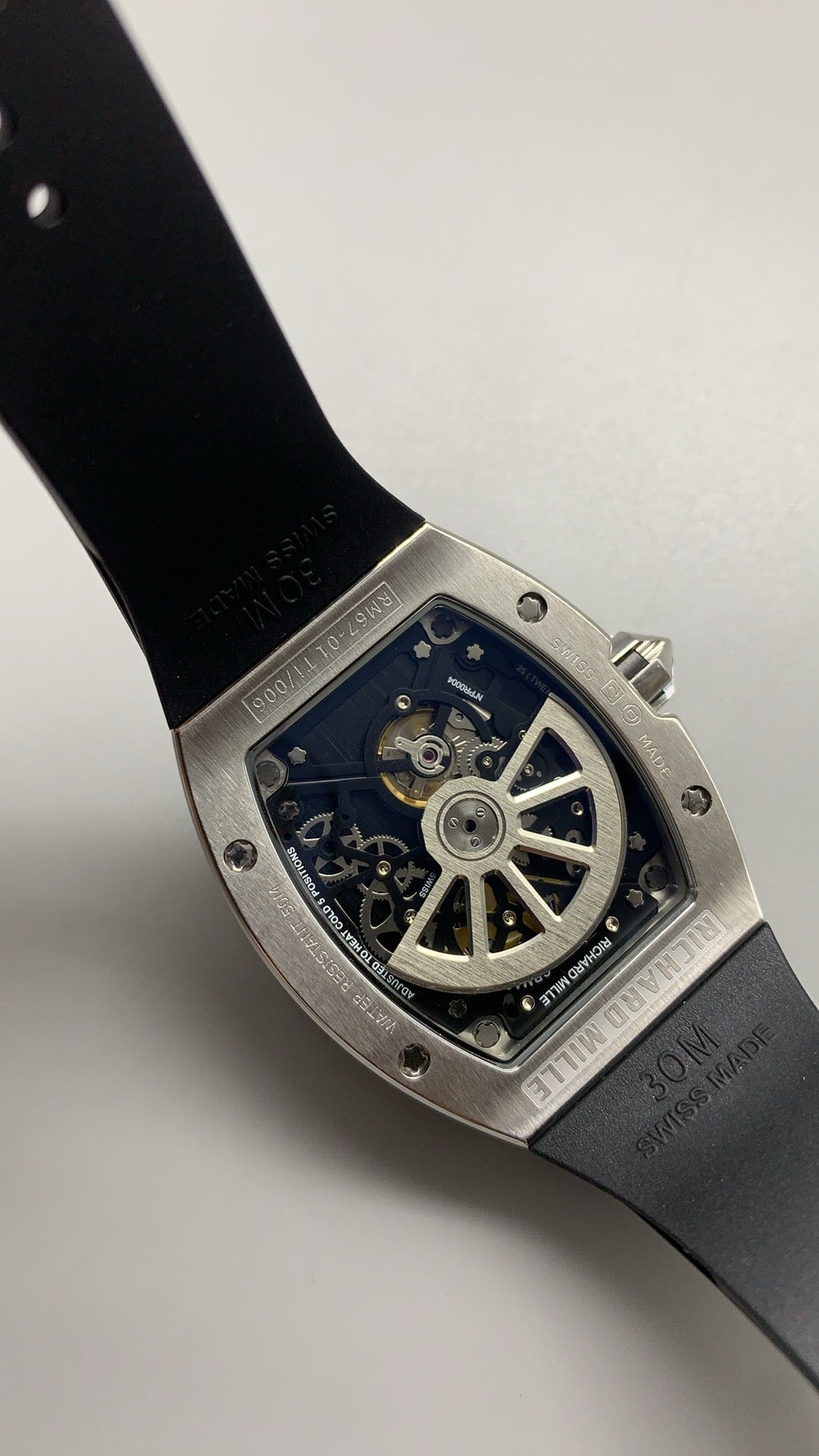 Richard Mille RM67-01 | 38.7MM | ตัวเรือนไทเทเนียมเกรด 5 | หน้าปัดสเกเลตัน | กลไกอัตโนมัติ CRMA6