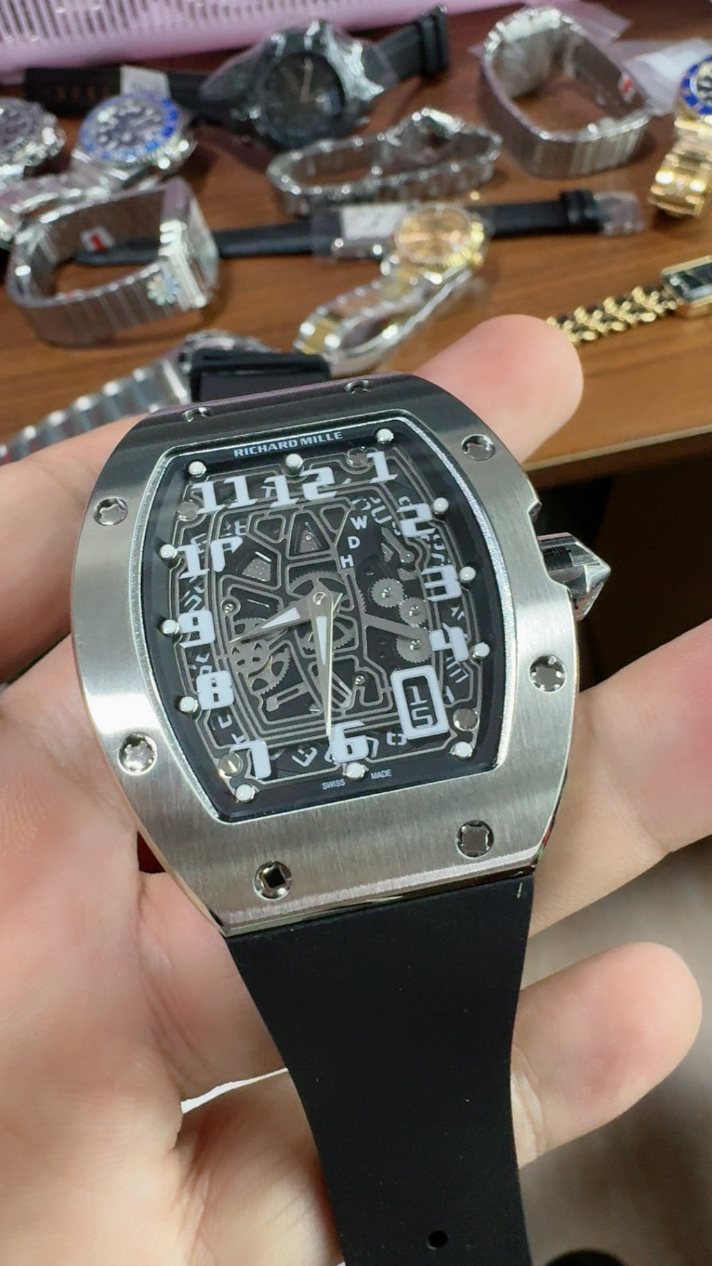 Richard Mille RM67-01 | 38.7MM | ตัวเรือนไทเทเนียมเกรด 5 | หน้าปัดสเกเลตัน | กลไกอัตโนมัติ CRMA6