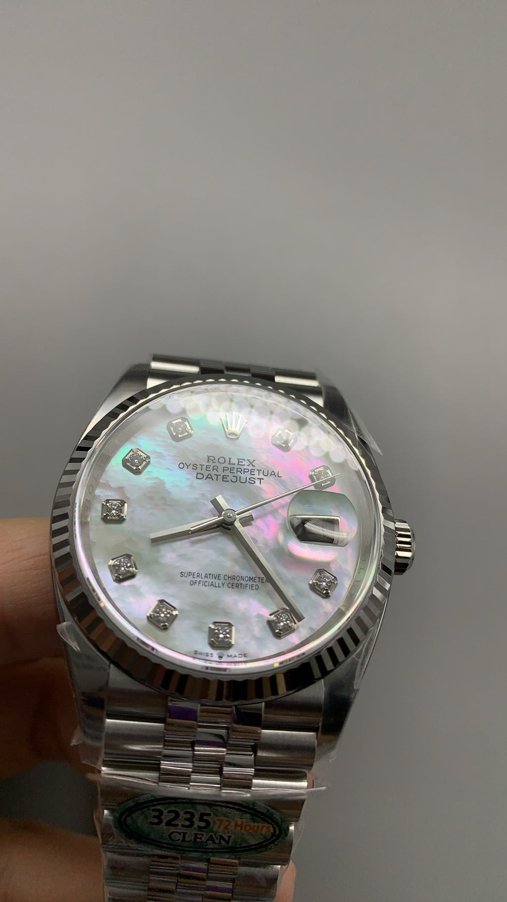 Rolex Datejust 36MM | หน้าปัดมุก (Mother of Pearl) | กลไกอัตโนมัติ Cal.3235