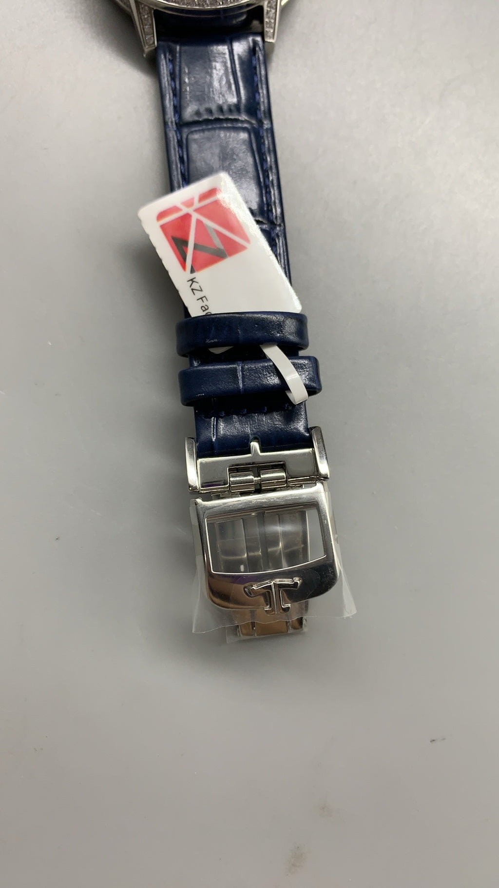 Jaeger-LeCoultre Rendez-Vous Night &amp; Day Rainbow | 36MM | Stainless steel case | Multi-colored gemstone bezel | Day/night function | White dial | Blue alligator strap | Automatic movement Cal.898A/1