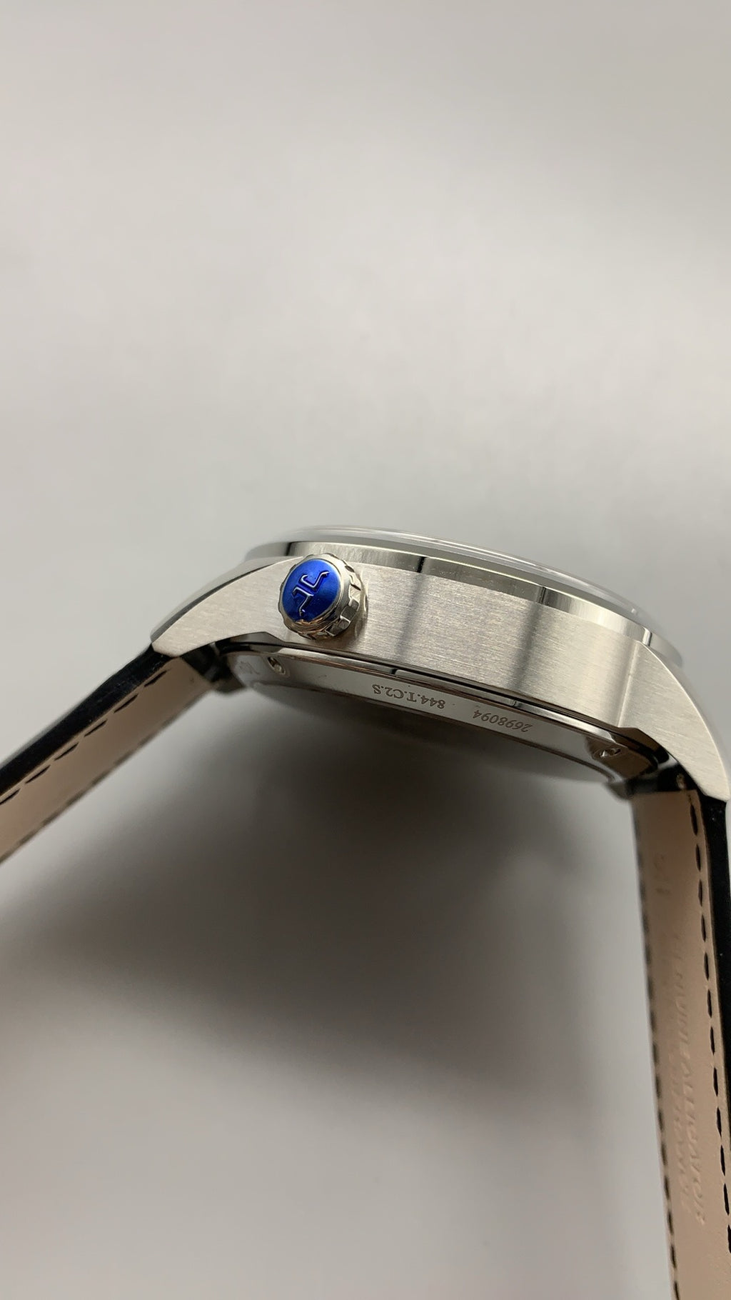 Jaeger-LeCoultre Polaris Chronograph WT | 44MM | Stainless Steel Case | Chronograph + World Time | Black Dial | Black Crocodile Leather Strap | Automatic Movement Cal.752A