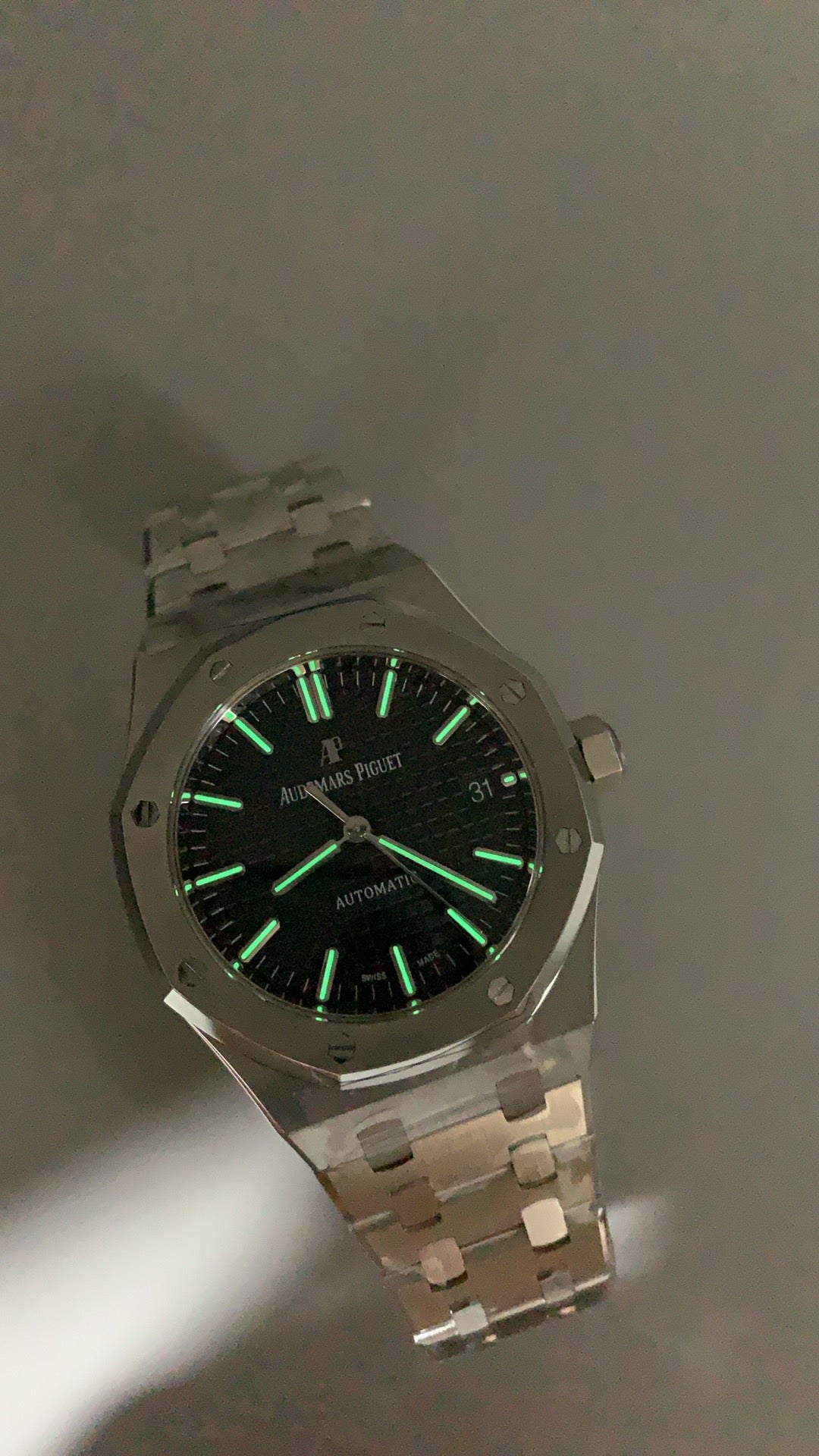 Audemars Piguet Royal Oak 15450ST | 37MM | ตัวเรือนสแตนเลสสตีล | หน้าปัดสีน้ำเงิน | กลไกอัตโนมัติ Cal.3120