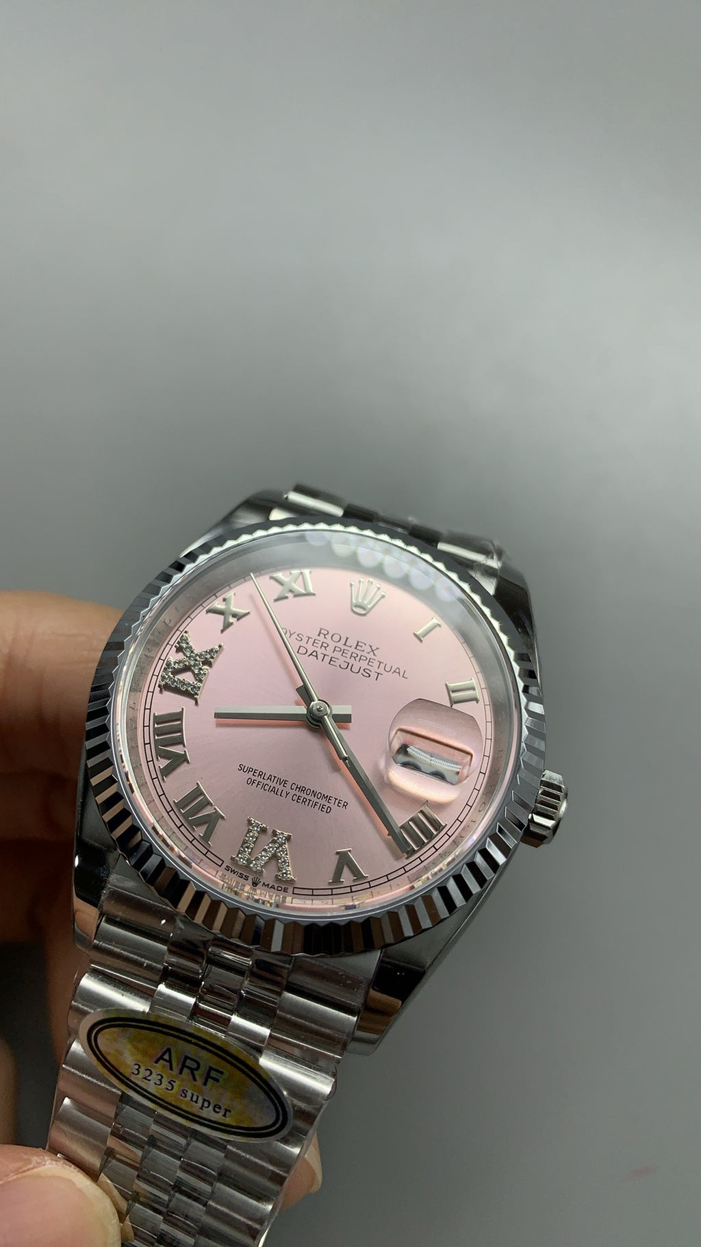Rolex Datejust 36MM | หน้าปัดสีชมพู | กลไกอัตโนมัติ Cal.3235