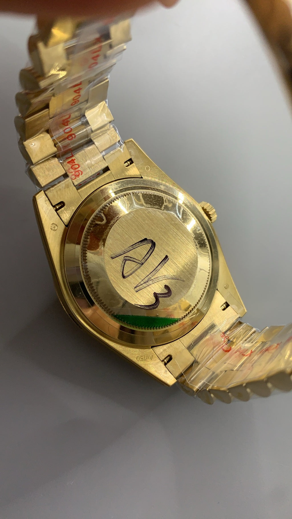 Rolex Day-Date 40MM | หน้าปัดเลขโรมัน | ตัวเรือนสแตนเลสเคลือบสีทอง PVD | กลไกอัตโนมัติ Cal.3255