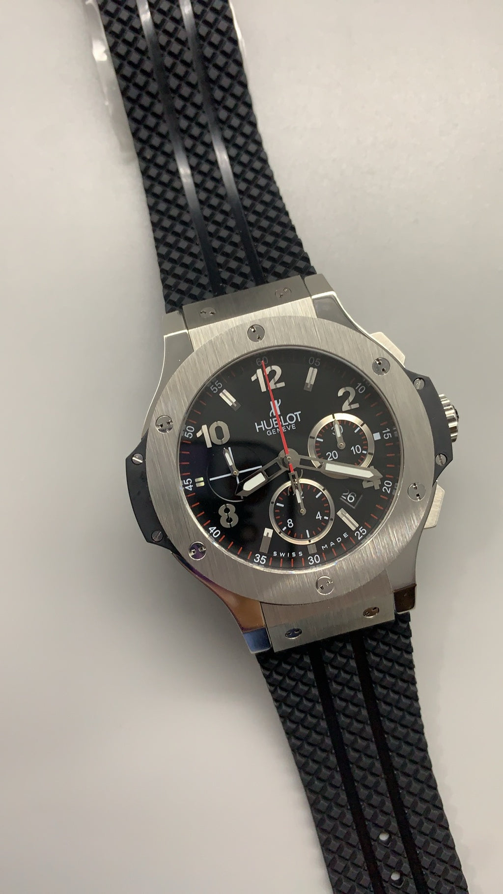 Hublot Big Bang Chronograph | 44MM | ตัวเรือนไทเทเนียม/สแตนเลสสตีล | หน้าปัดสเกเลตัน | จับเวลา Chronograph | กลไกอัตโนมัติ HUB4100