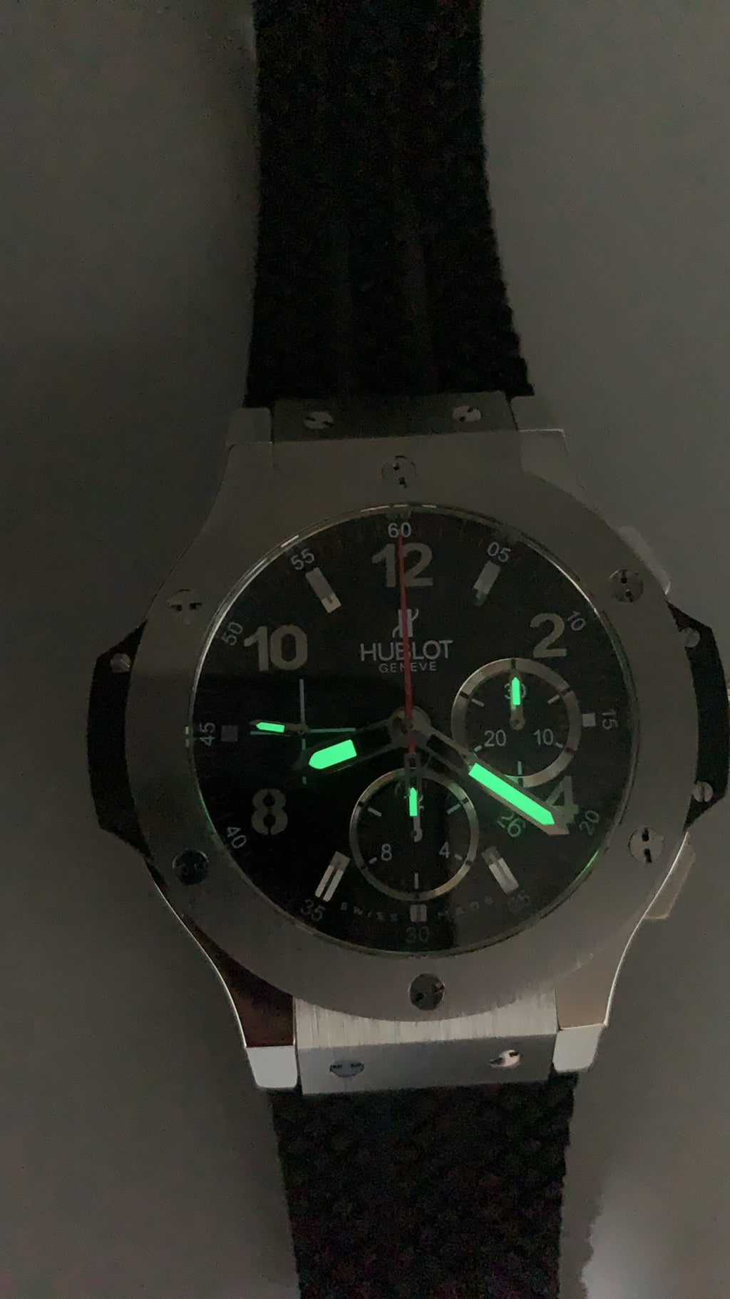 Hublot Big Bang Chronograph | 44MM | ตัวเรือนไทเทเนียม/สแตนเลสสตีล | หน้าปัดสเกเลตัน | จับเวลา Chronograph | กลไกอัตโนมัติ HUB4100