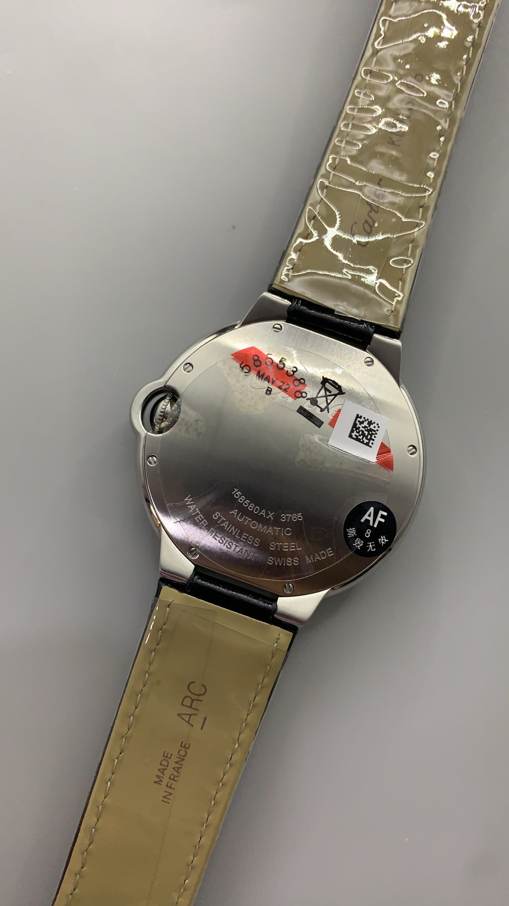 Cartier Ballon Bleu de Cartier | ขนาด 42 มม. | หน้าปัดสีดำ | สายหนังสีดำ | อัตโนมัติ