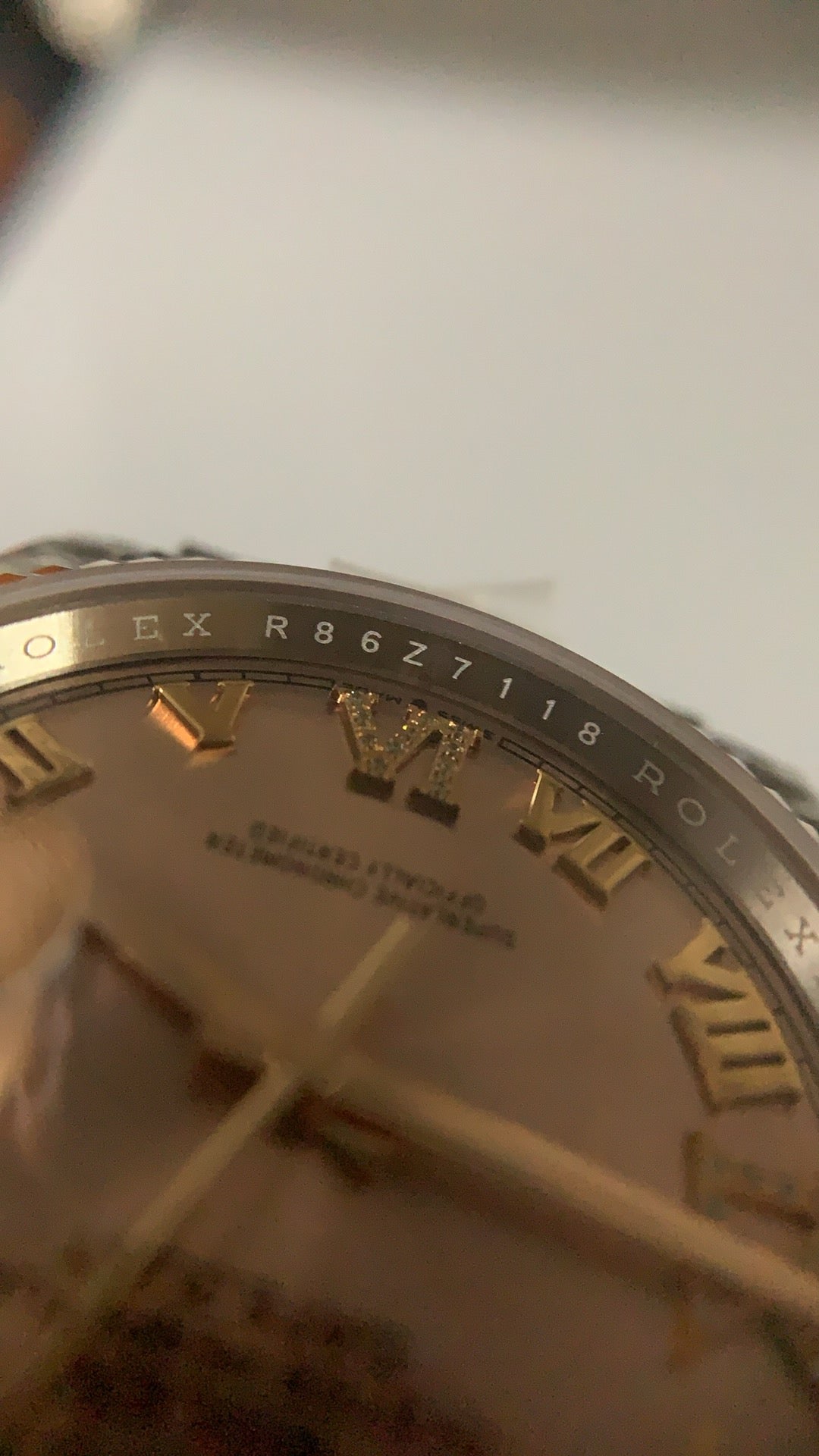 Rolex Datejust 36MM | หน้าปัดเลขโรมัน | ตัวเรือนสแตนเลสสลับเคลือบสีโรสโกลด์ PVD