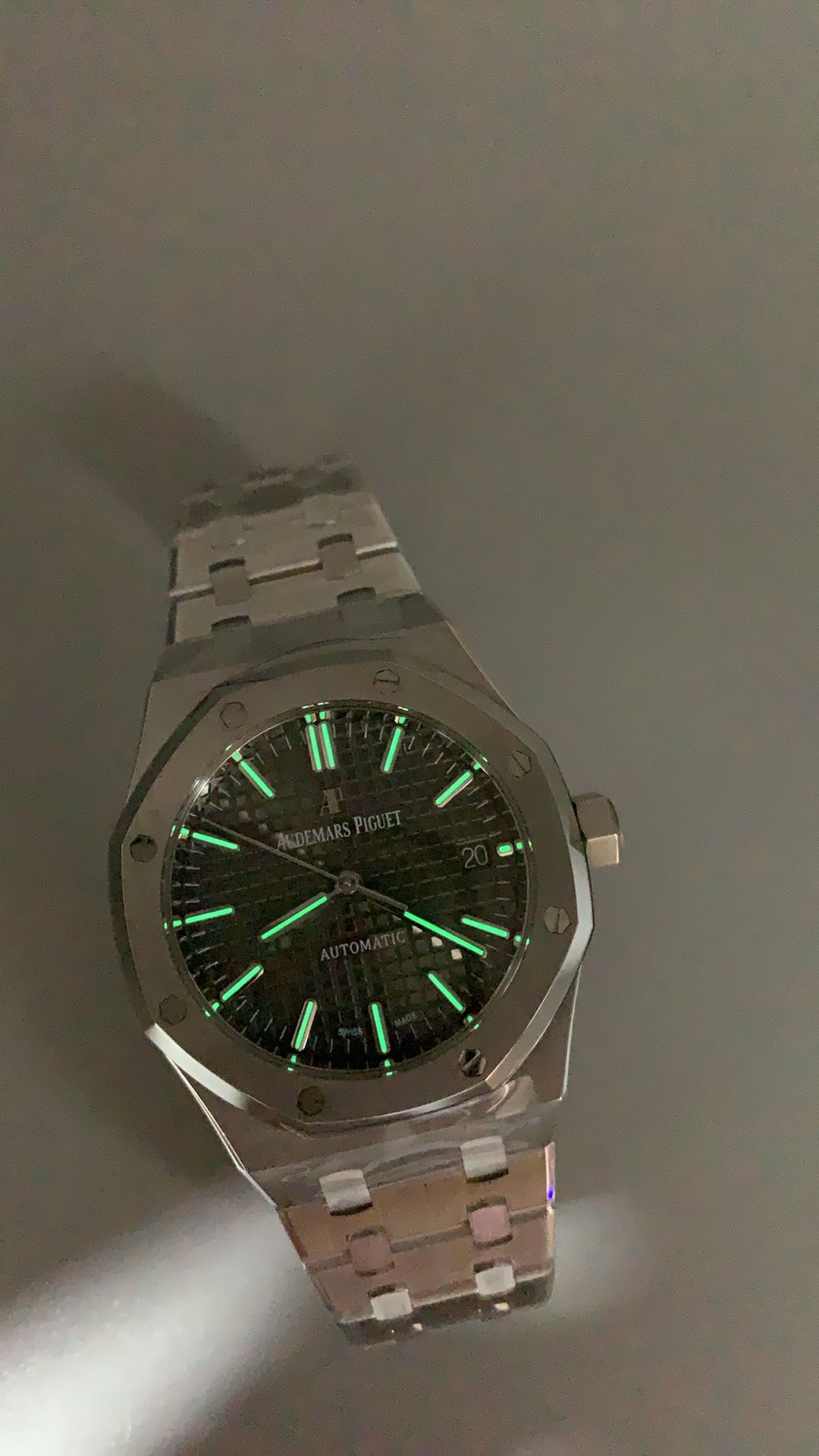 Audemars Piguet Royal Oak 15450ST | 37MM | ตัวเรือนสแตนเลสสตีล | หน้าปัดสีเทา | กลไกอัตโนมัติ Cal.3120