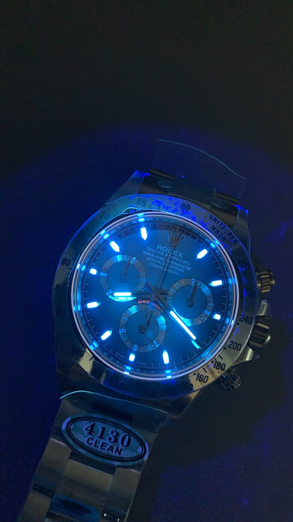 Rolex Daytona 40MM | หน้าปัดสีดำ | ตัวเรือนสแตนเลสสตีล | กลไกอัตโนมัติ Cal.4130