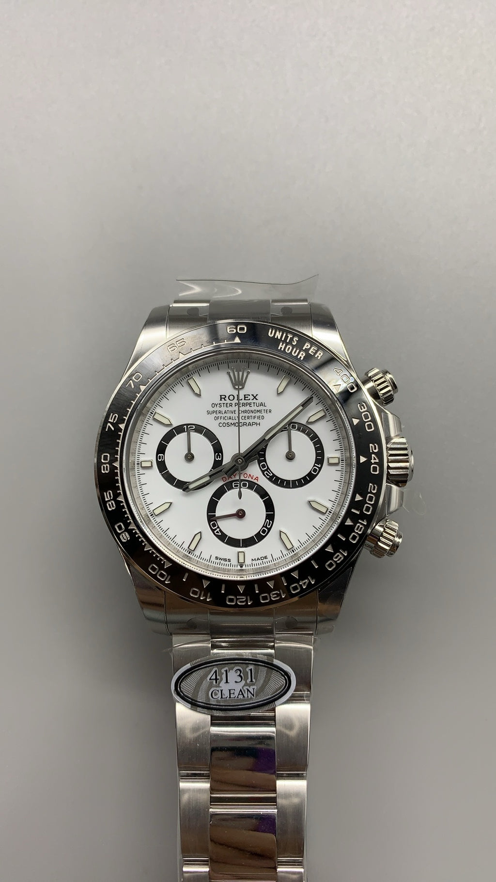 Rolex Daytona 40MM | หน้าปัดแพนด้า ขาว-ดำ | กลไกอัตโนมัติ Cal.4131