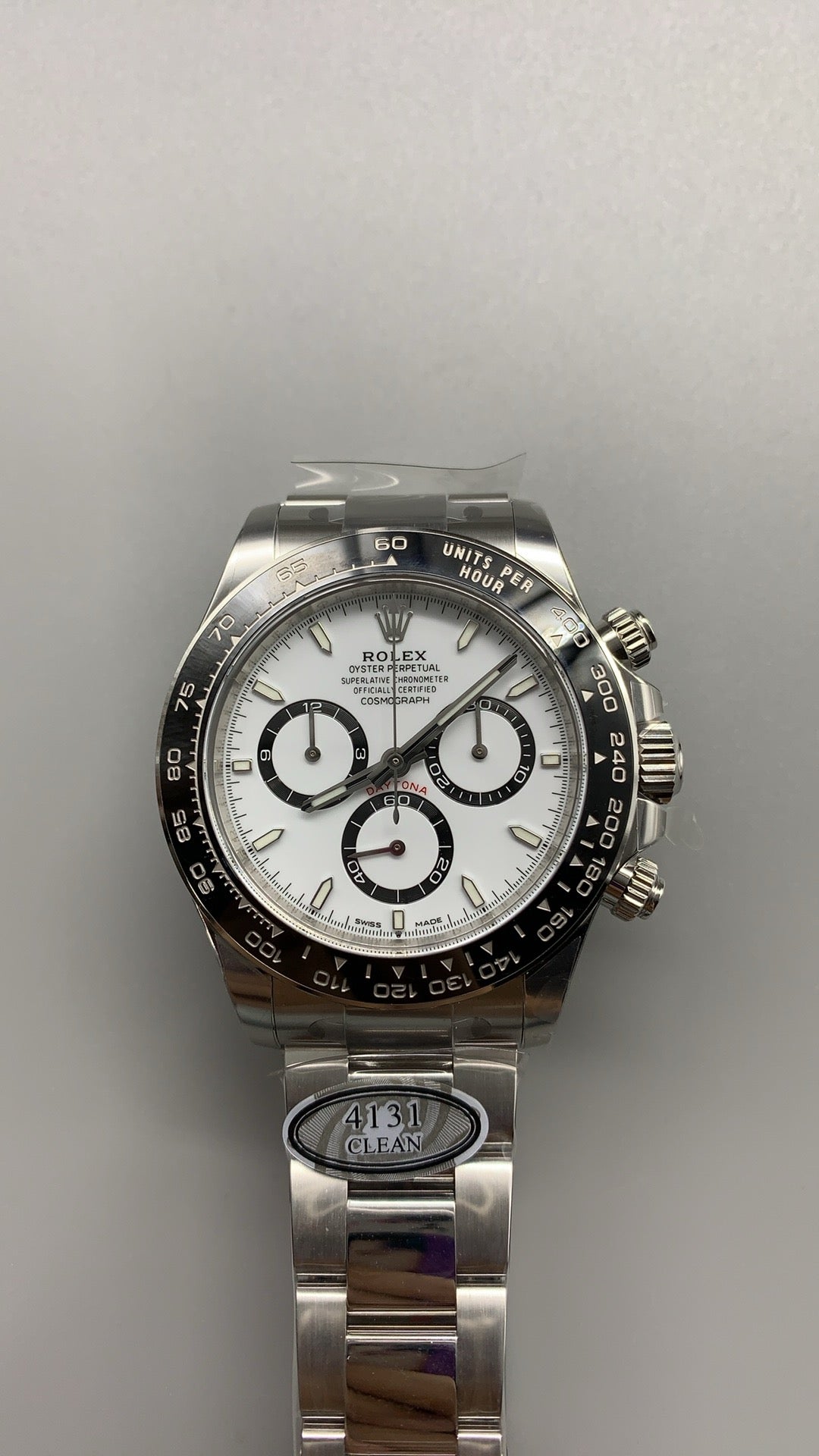 Rolex Daytona 40MM | หน้าปัดแพนด้า ขาว-ดำ | กลไกอัตโนมัติ Cal.4131