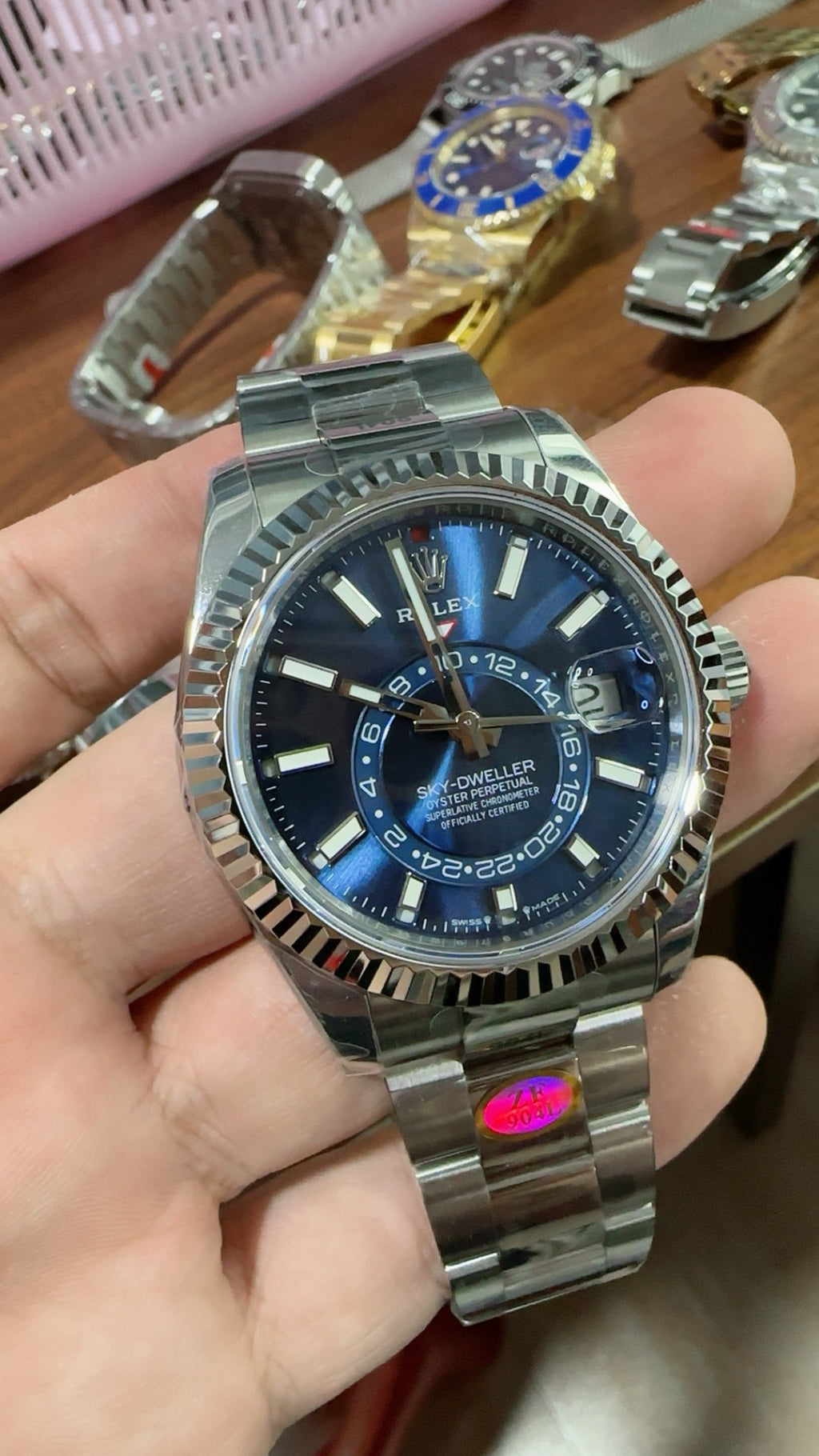 Rolex Sky-Dweller 42MM | ฟังก์ชันปฏิทินประจำปี + GMT | กลไกอัตโนมัติ Cal.9002