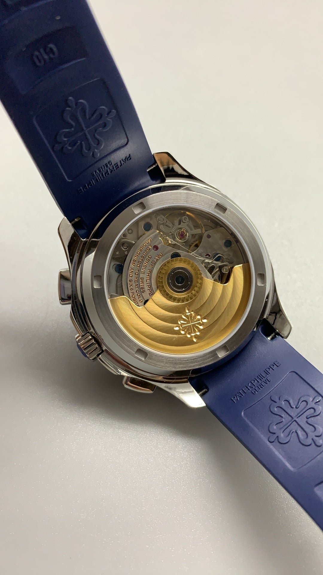 Patek Philippe Aquanaut 5968A | 42.2MM | หน้าปัดสีน้ำเงิน | โครโนกราฟจับเวลา | กลไกอัตโนมัติ Cal.CH 28-520 C