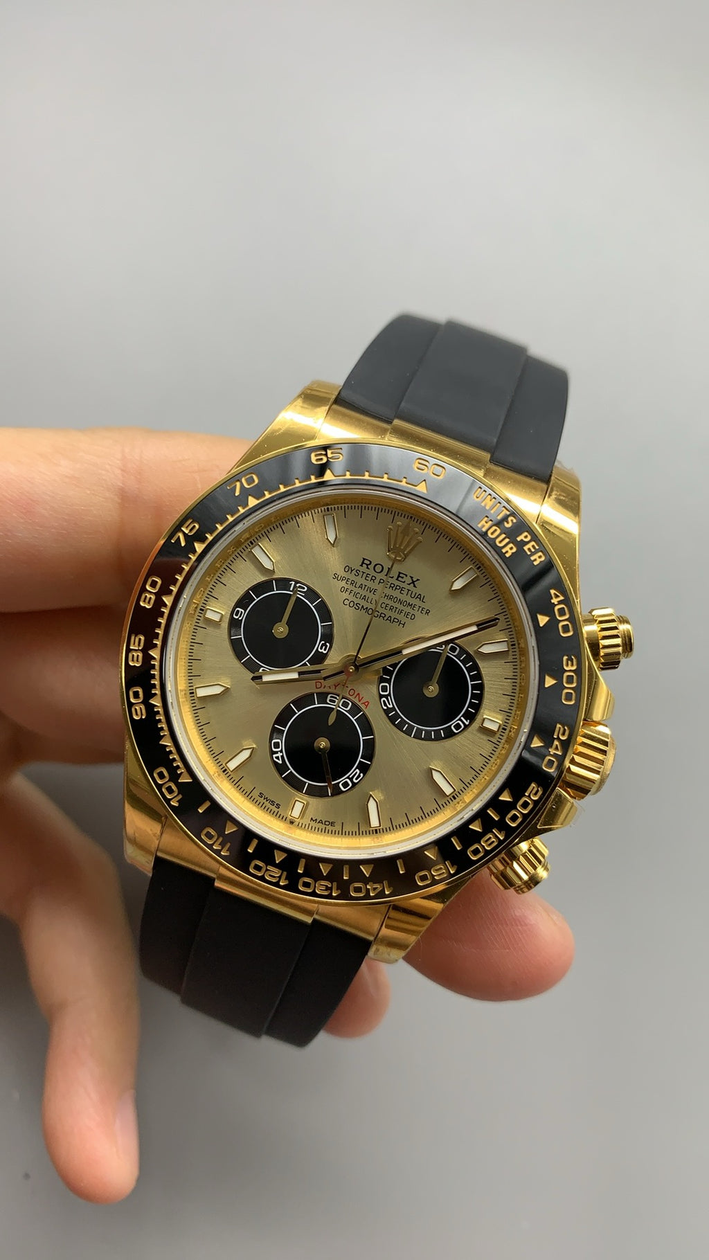 Rolex Daytona 40MM | Gold dial | Gold PVD plated stainless steel case