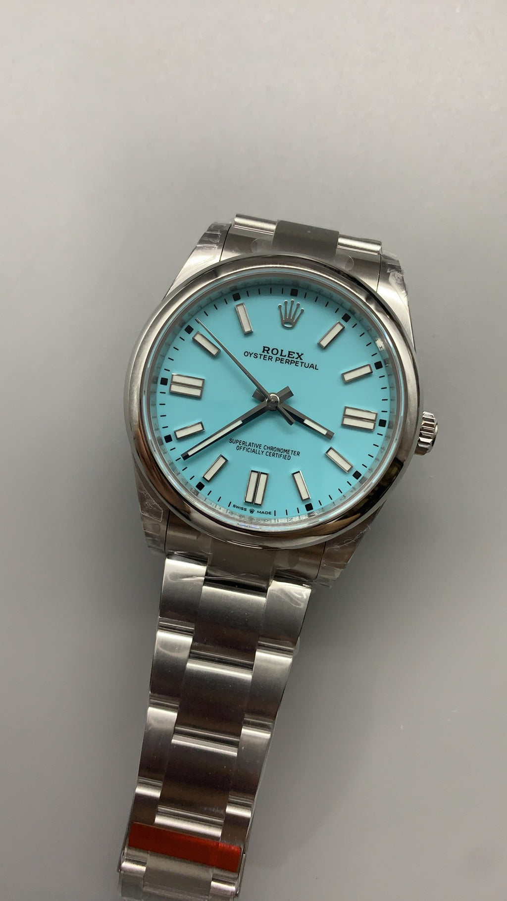 Rolex Oyster Perpetual 41MM | หน้าปัดสีฟ้า Tiffany | กลไกอัตโนมัติ Cal.3230