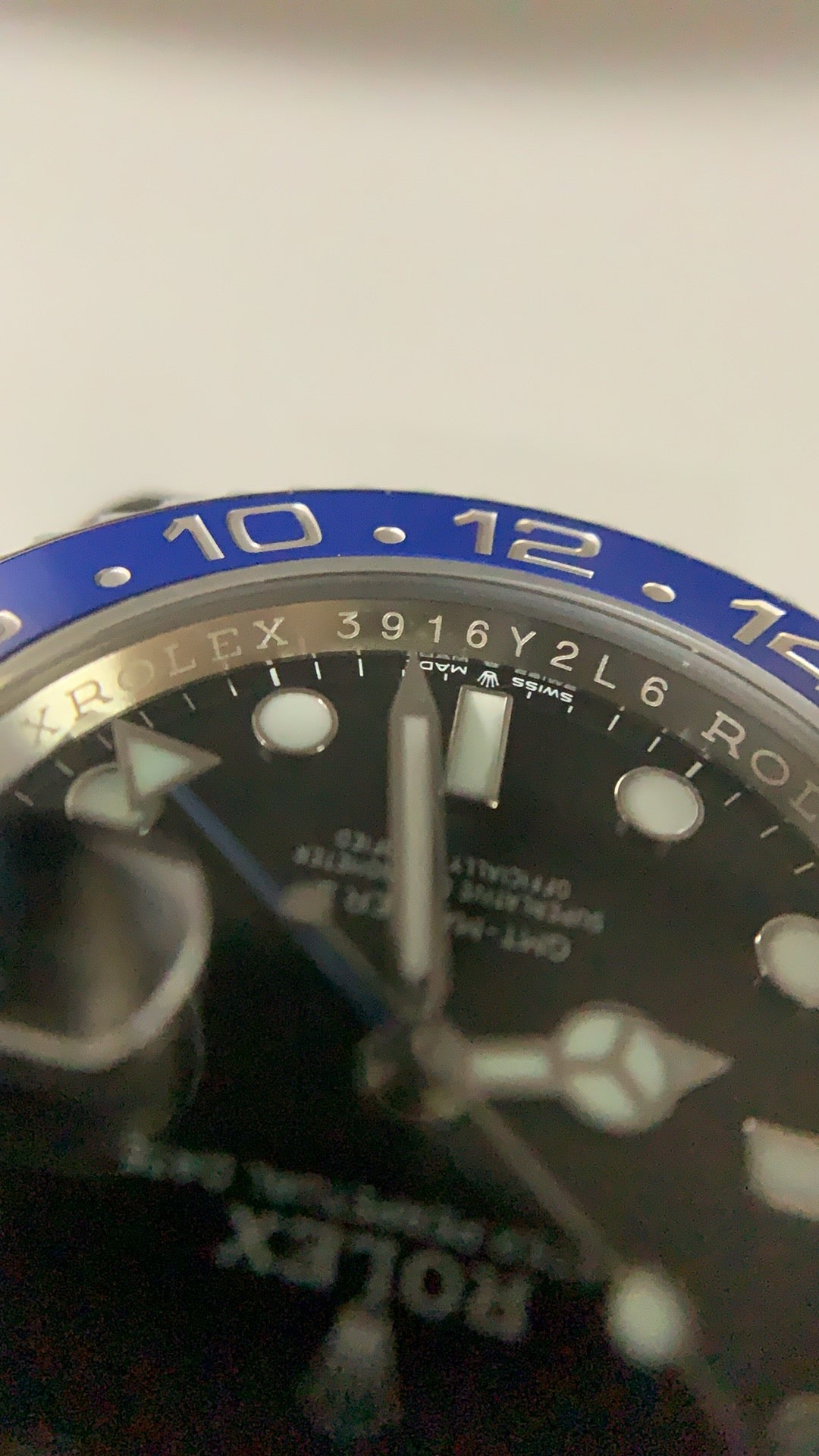 Rolex GMT-Master II 40MM | รุ่นคลาสสิก ขอบเซรามิกสีดำ | กลไกอัตโนมัติ Cal.3285