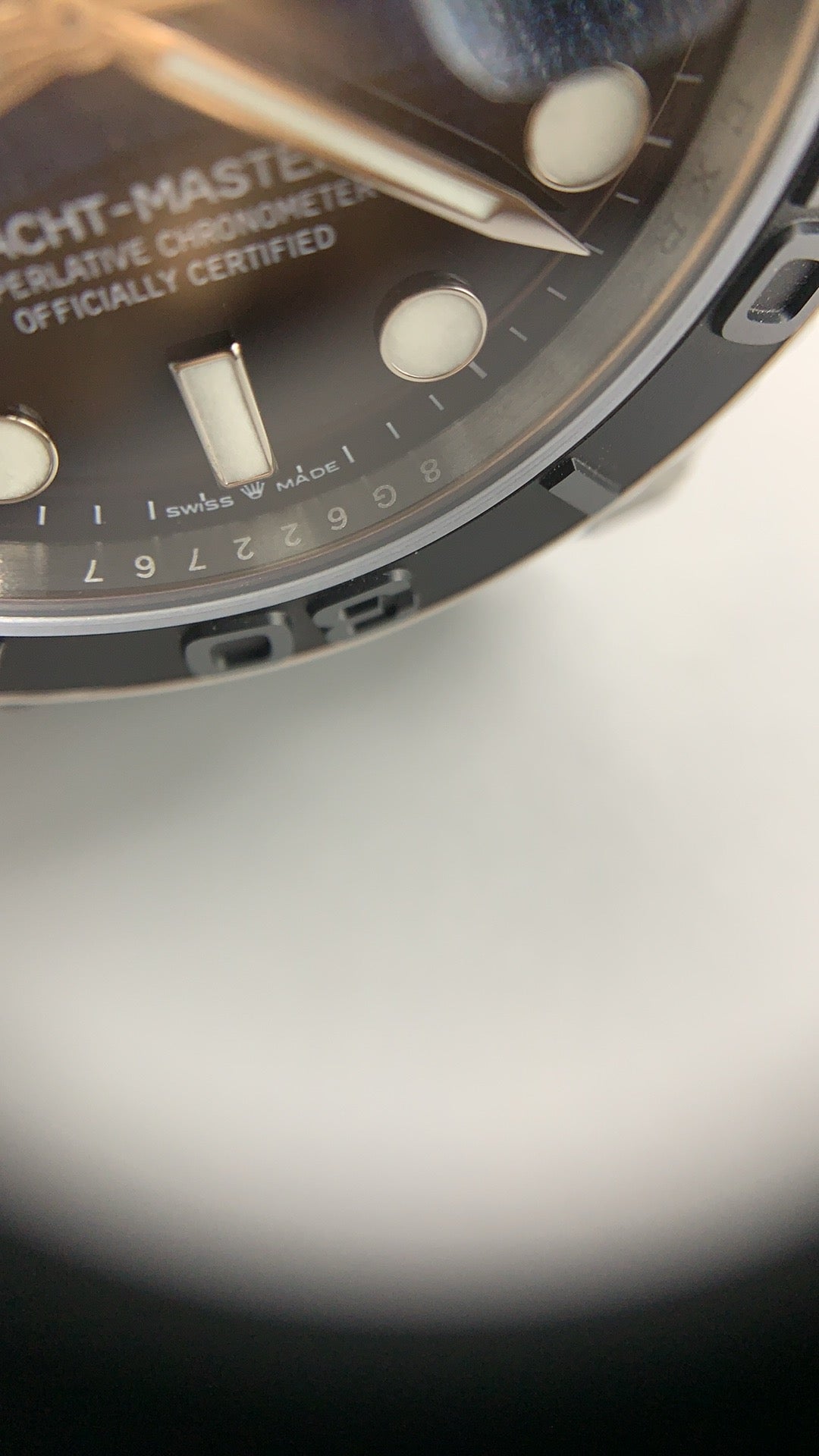 Rolex Yacht-Master 42MM | หน้าปัดหินตาเหยี่ยว | ตัวเรือนสแตนเลสเคลือบสีไวท์โกลด์ PVD