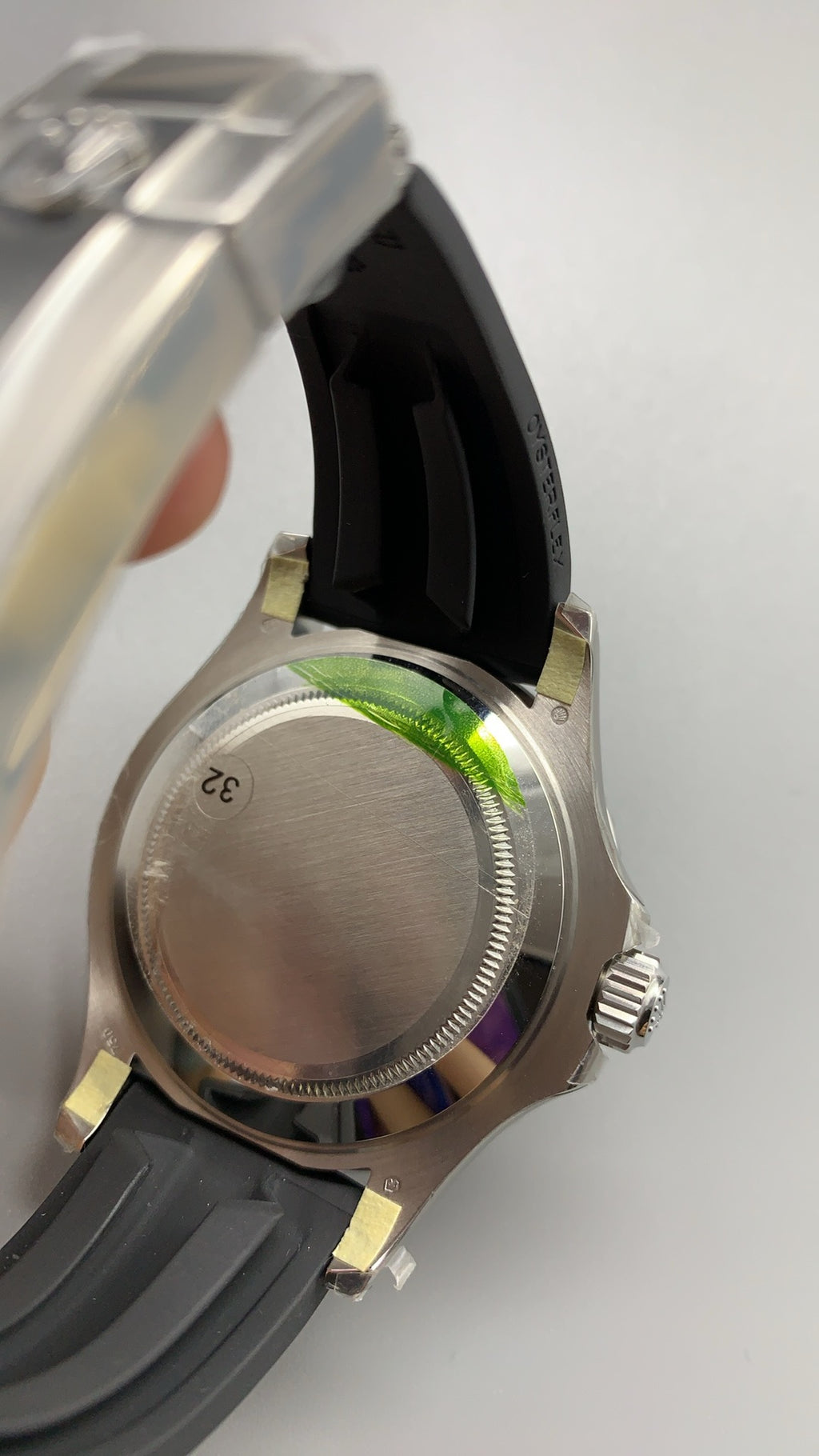 Rolex Yacht-Master 42MM | หน้าปัดหินตาเหยี่ยว | ตัวเรือนสแตนเลสเคลือบสีไวท์โกลด์ PVD