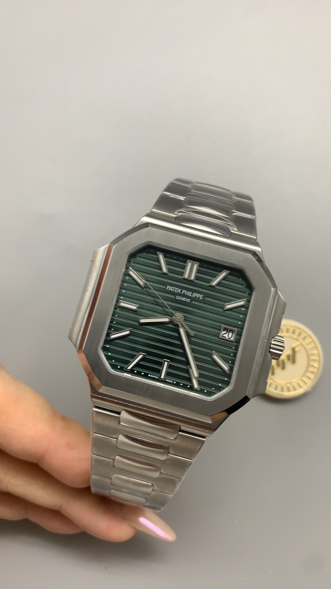 Patek Philippe Nautilus 5821 | 41MM | รุ่นใหม่ล่าสุด! | หน้าปัดสีน้ำเงินซันเรย์ | กลไกอัตโนมัติ Cal.26-330