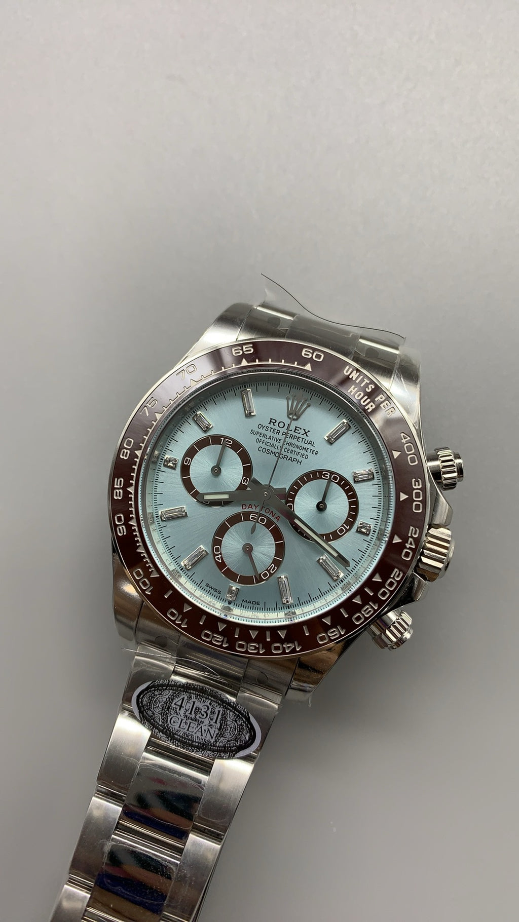 Rolex Daytona 40MM | หน้าปัดสีฟ้าน้ำแข็ง (Ice Blue) | กลไกอัตโนมัติ Cal.4131