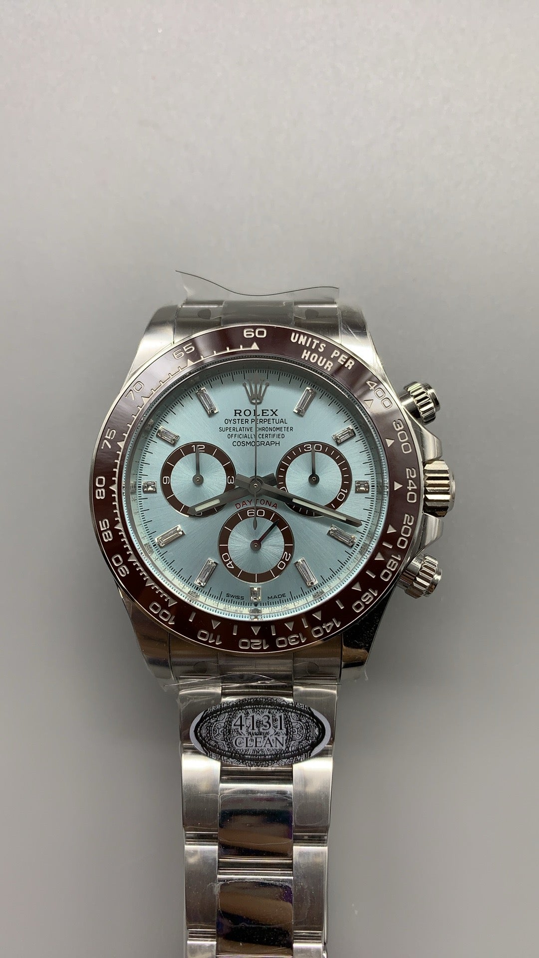 Rolex Daytona 40MM | หน้าปัดสีฟ้าน้ำแข็ง (Ice Blue) | กลไกอัตโนมัติ Cal.4131