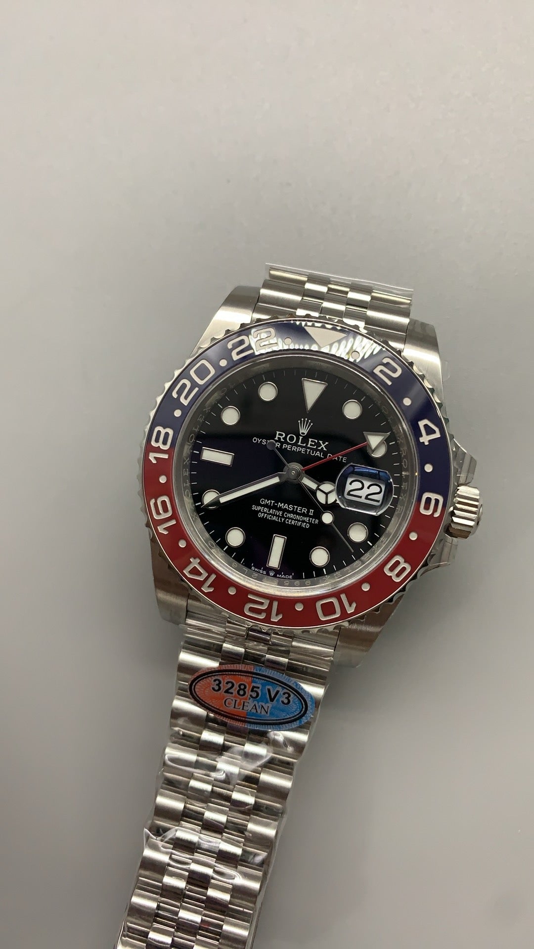 Rolex GMT-Master II 40MM | ขอบเซรามิกสีแดง-ดำ (โค้ก) | กลไกอัตโนมัติ Cal.3285