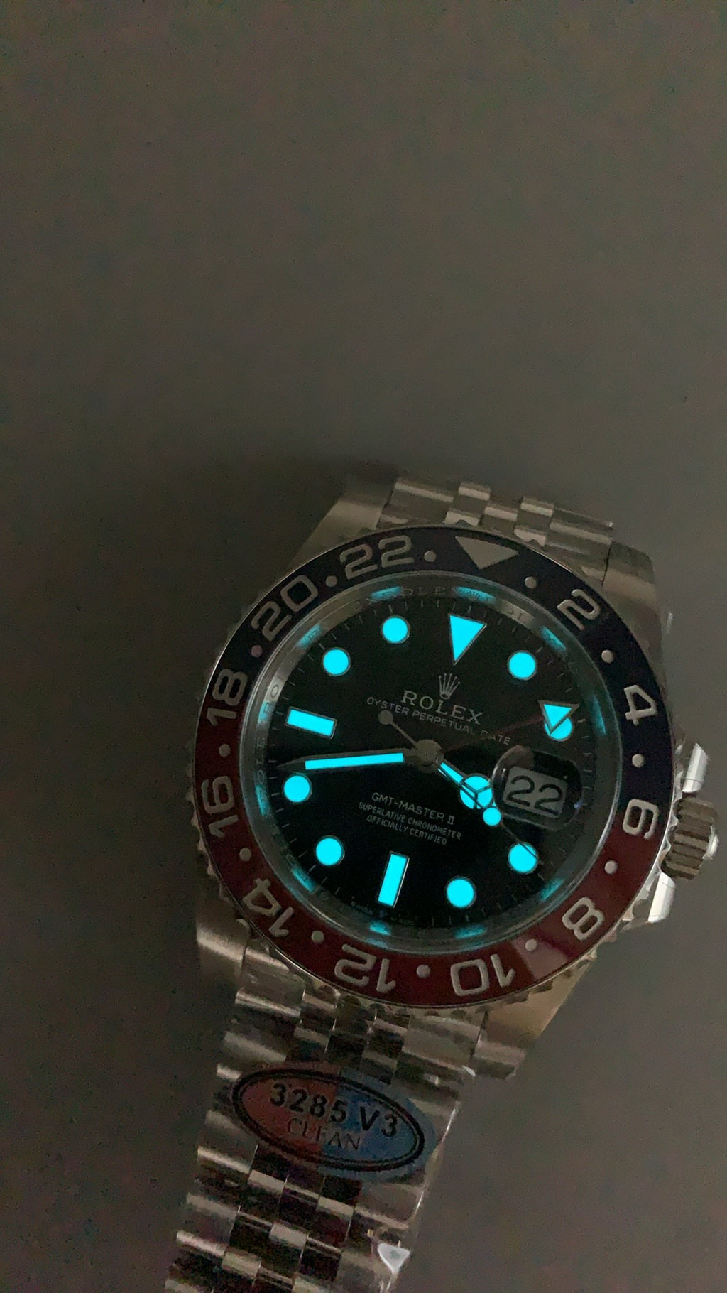Rolex GMT-Master II 40MM | ขอบเซรามิกสีแดง-ดำ (โค้ก) | กลไกอัตโนมัติ Cal.3285