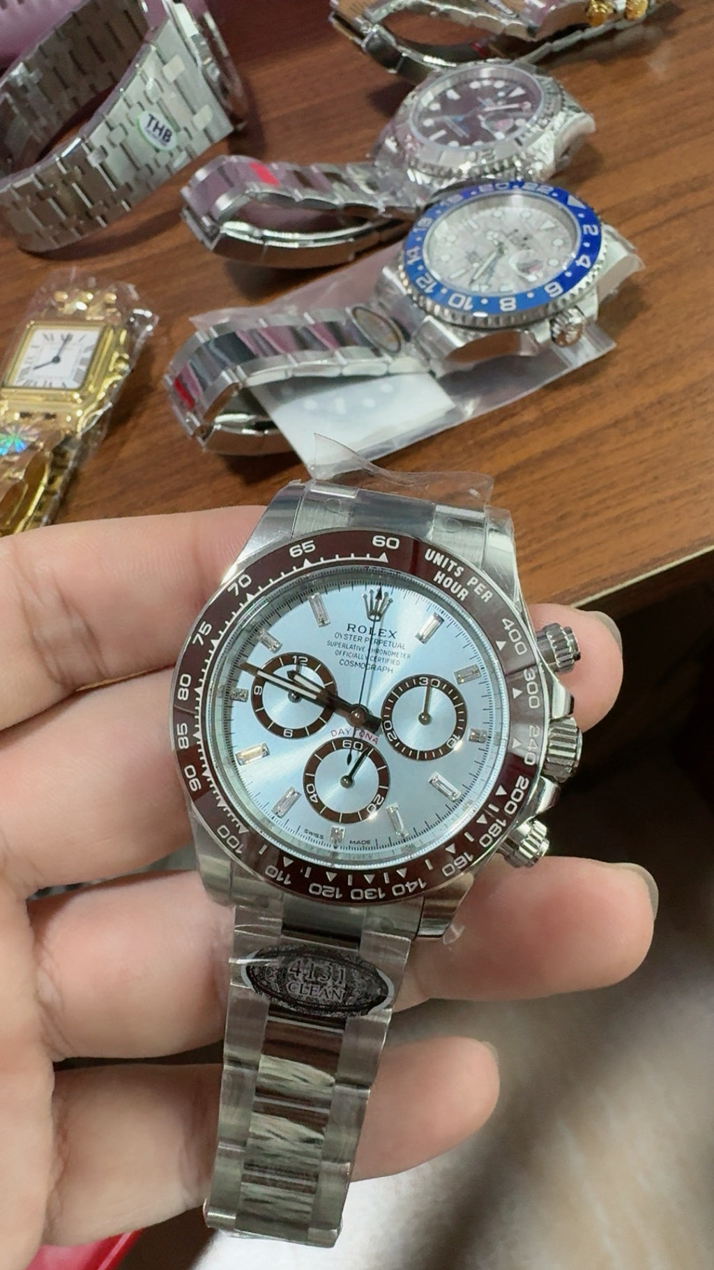 Rolex Daytona 40MM | หน้าปัดสีฟ้าน้ำแข็ง (Ice Blue) | กลไกอัตโนมัติ Cal.4131