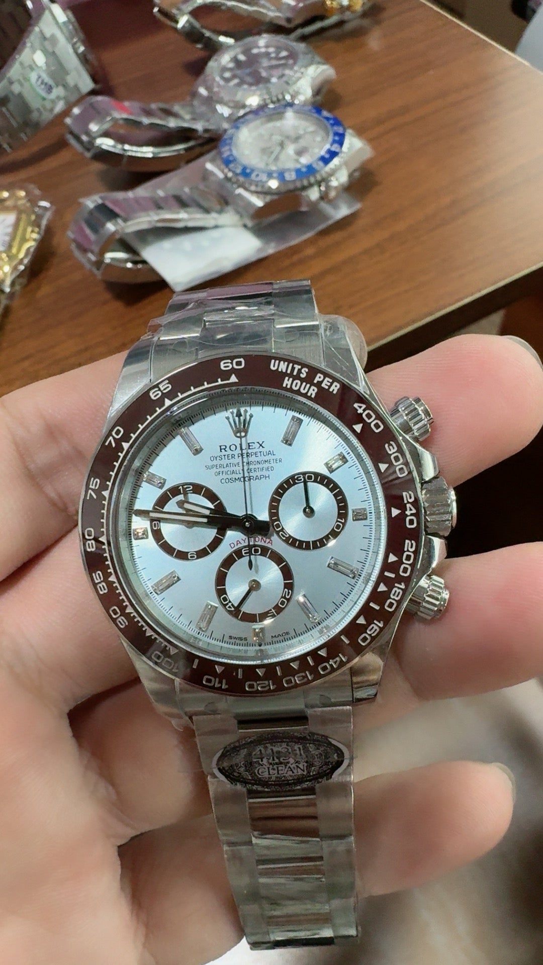 Rolex Daytona 40MM | หน้าปัดสีฟ้าน้ำแข็ง (Ice Blue) | กลไกอัตโนมัติ Cal.4131