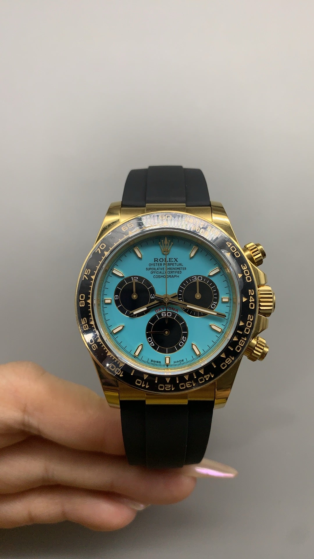 Rolex Daytona 40MM | หน้าปัดสีฟ้า Tiffany | กลไกอัตโนมัติ Cal.4131