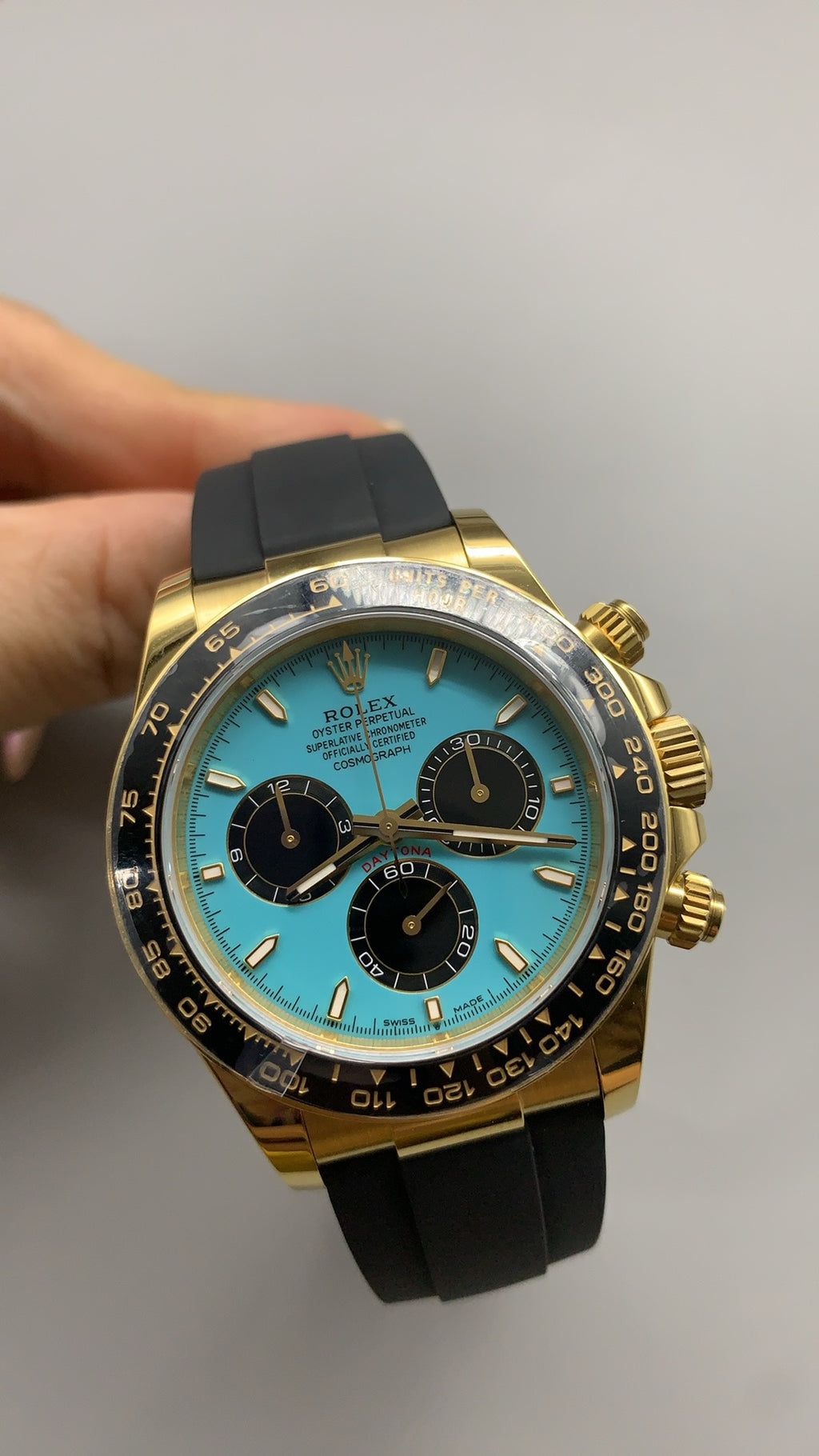 Rolex Daytona 40MM | หน้าปัดสีฟ้า Tiffany | กลไกอัตโนมัติ Cal.4131
