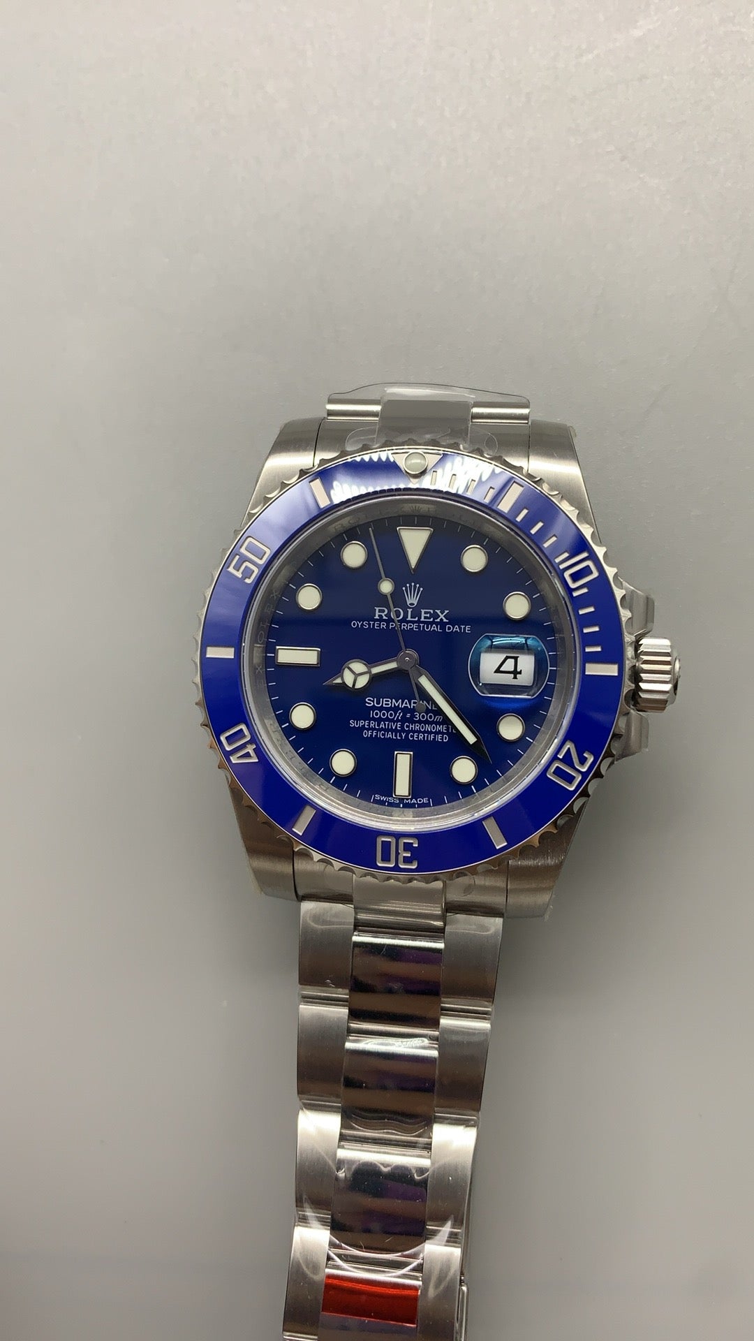 Rolex Submariner 40MM | หน้าปัดสีน้ำเงิน ขอบสีน้ำเงิน | กลไกอัตโนมัติ Cal.3135