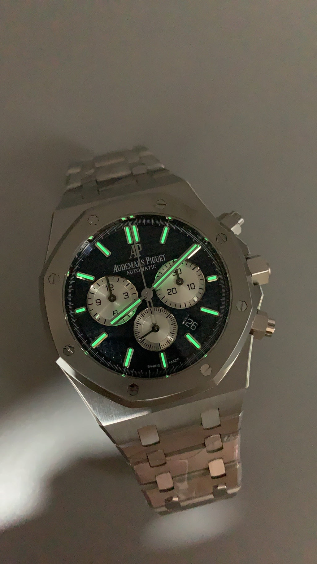 Audemars Piguet Royal Oak 26331ST | 41MM | ตัวเรือนสแตนเลสสตีล | หน้าปัดสีน้ำเงิน | จับเวลา Chronograph | กลไกอัตโนมัติ Cal.2385