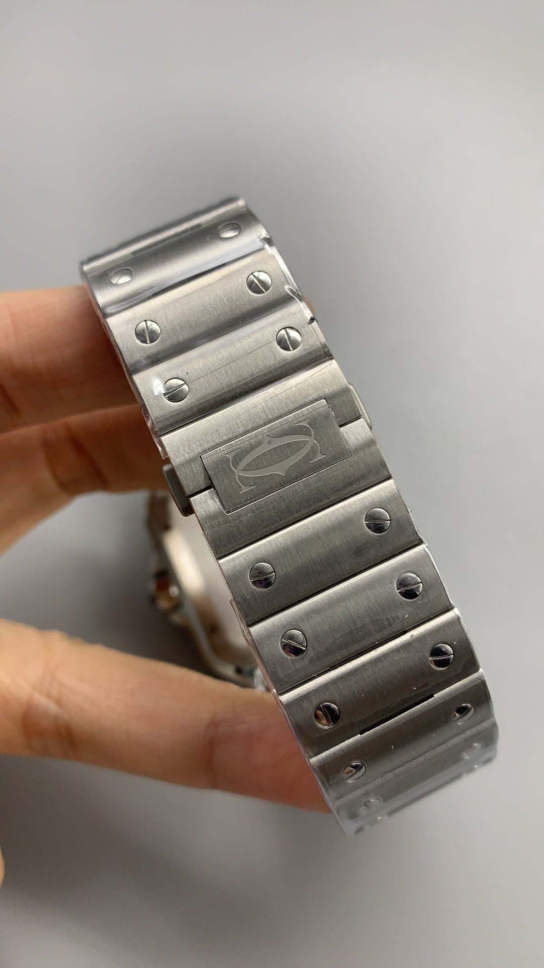 Cartier Santos de Cartier | ขนาด 40 มม. (Large) | หน้าปัดสีขาว | รุ่นแต่งพิเศษ Fuck 9.5 | อัตโนมัติ